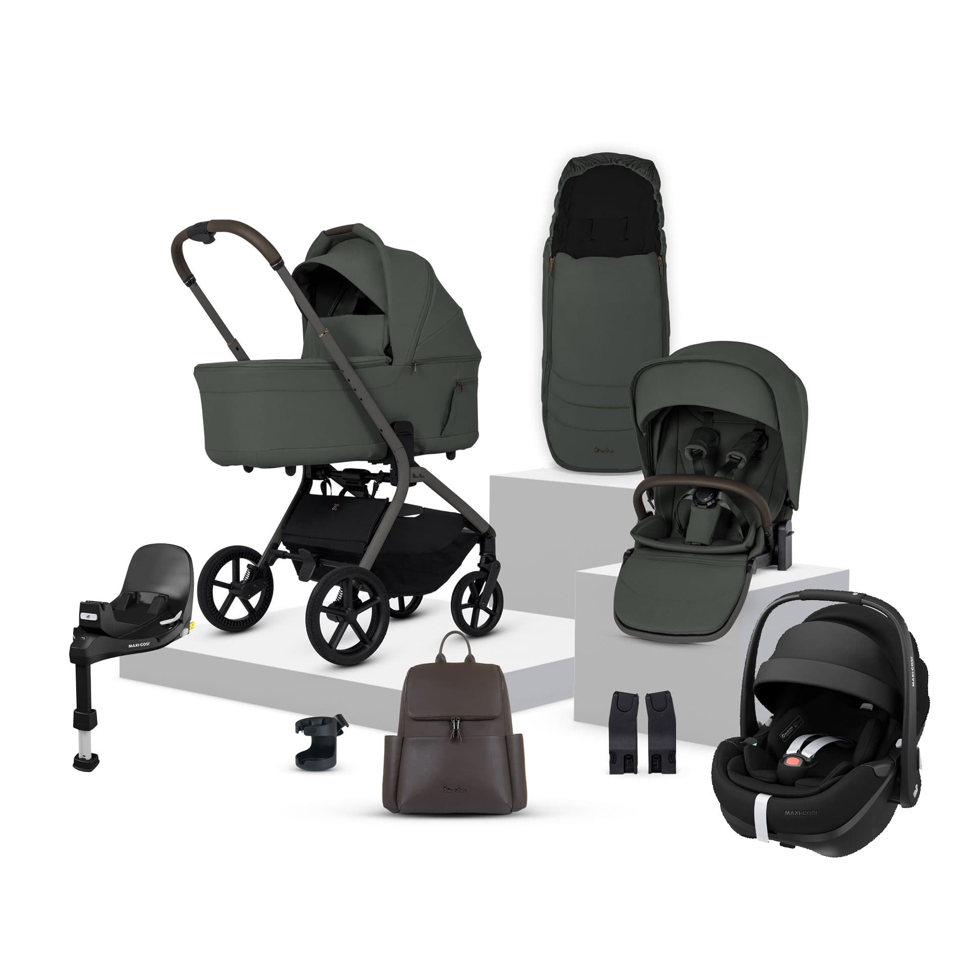 Silver Cross travel systems Silver Cross Breez Maxi-Cosi Travel System - Pewter 22079-PEW-2