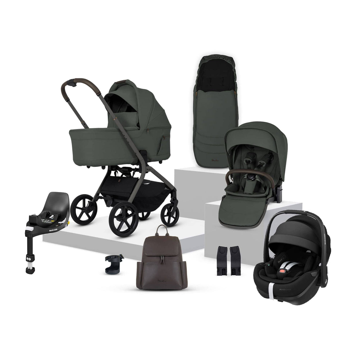 Silver Cross travel systems Silver Cross Breez Maxi-Cosi Travel System - Pewter 22079-PEW-2