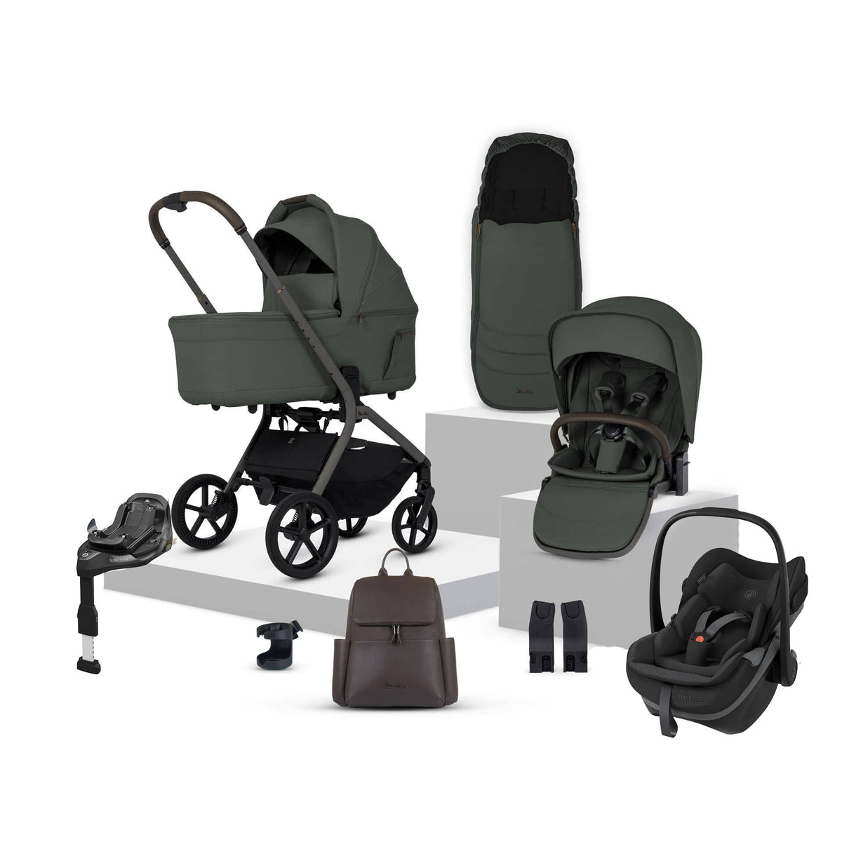 Silver Cross travel systems Silver Cross Breez Maxi-Cosi Travel System - Pewter 23603-PEW-PBS