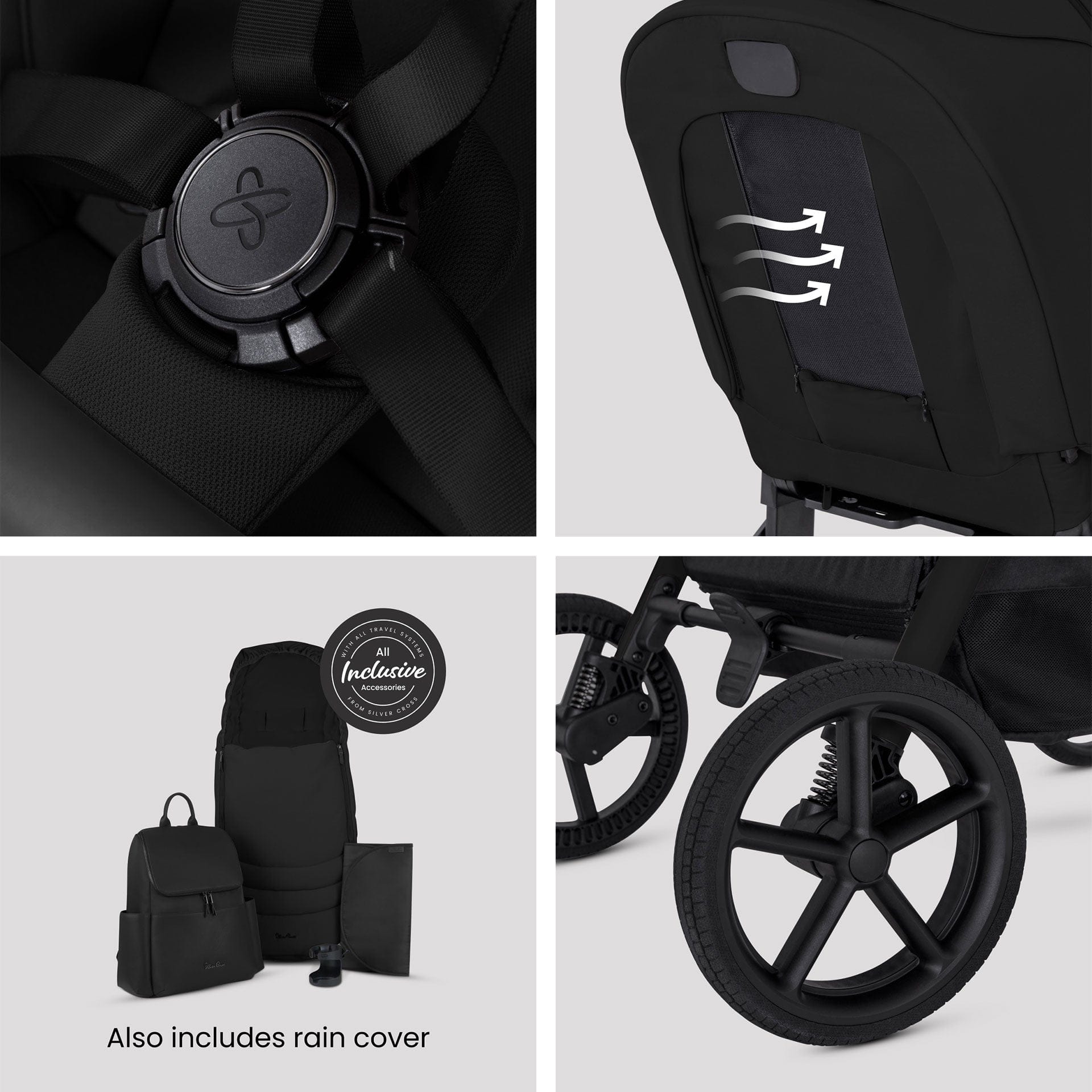 Silver Cross travel systems Silver Cross Breez Ultimate 360 Bundle - Onyx