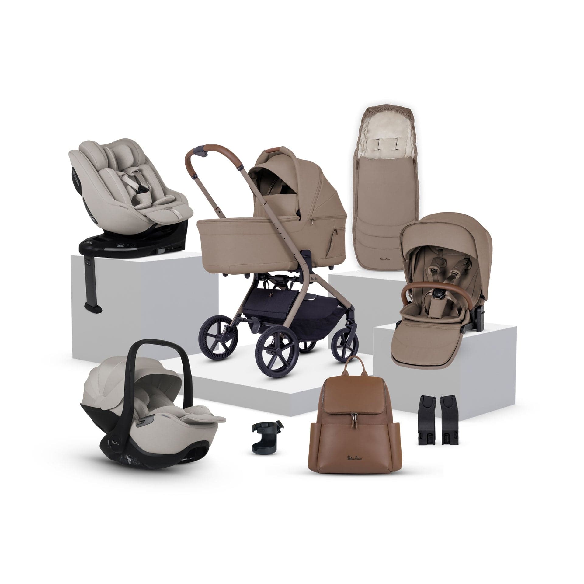 Silver Cross travel systems Silver Cross Breez Ultimate Family 360 Bundle - Champagne IBF.CP1