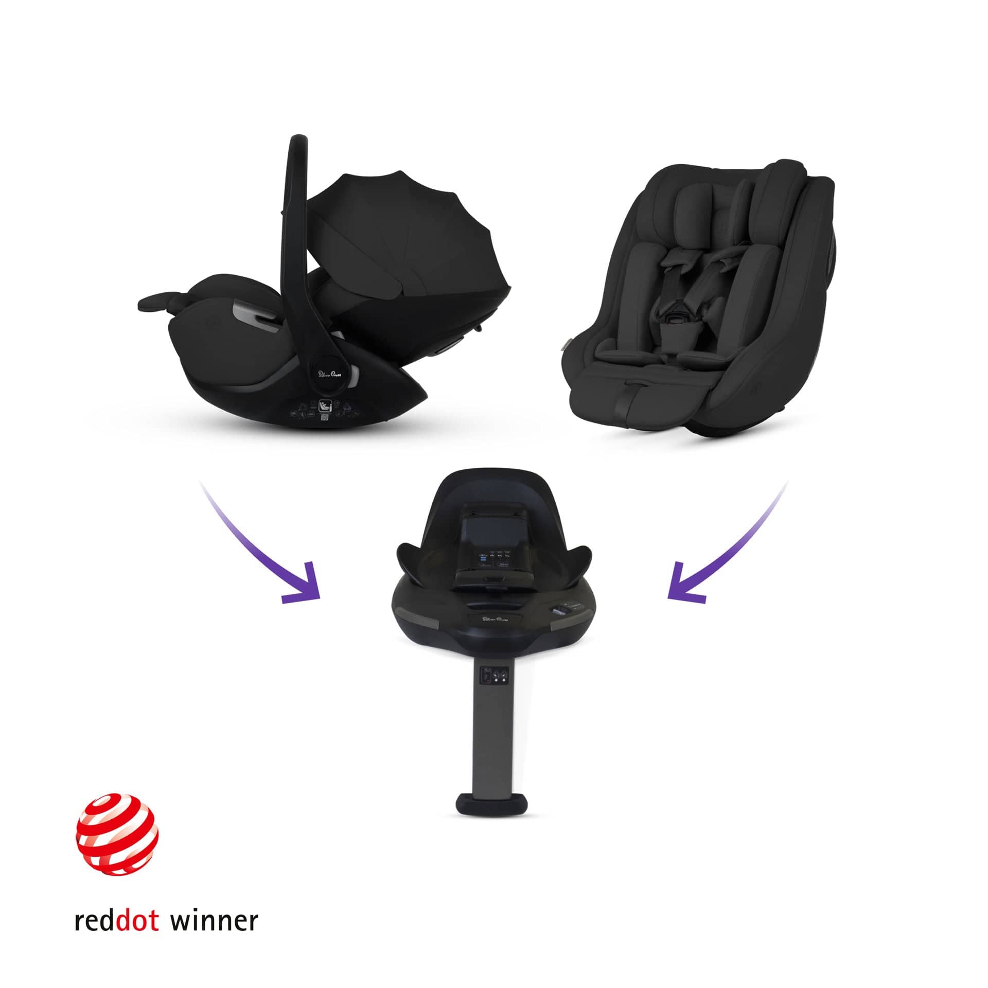 Silver Cross travel systems Silver Cross Breez Ultimate Family 360 Bundle - Onyx