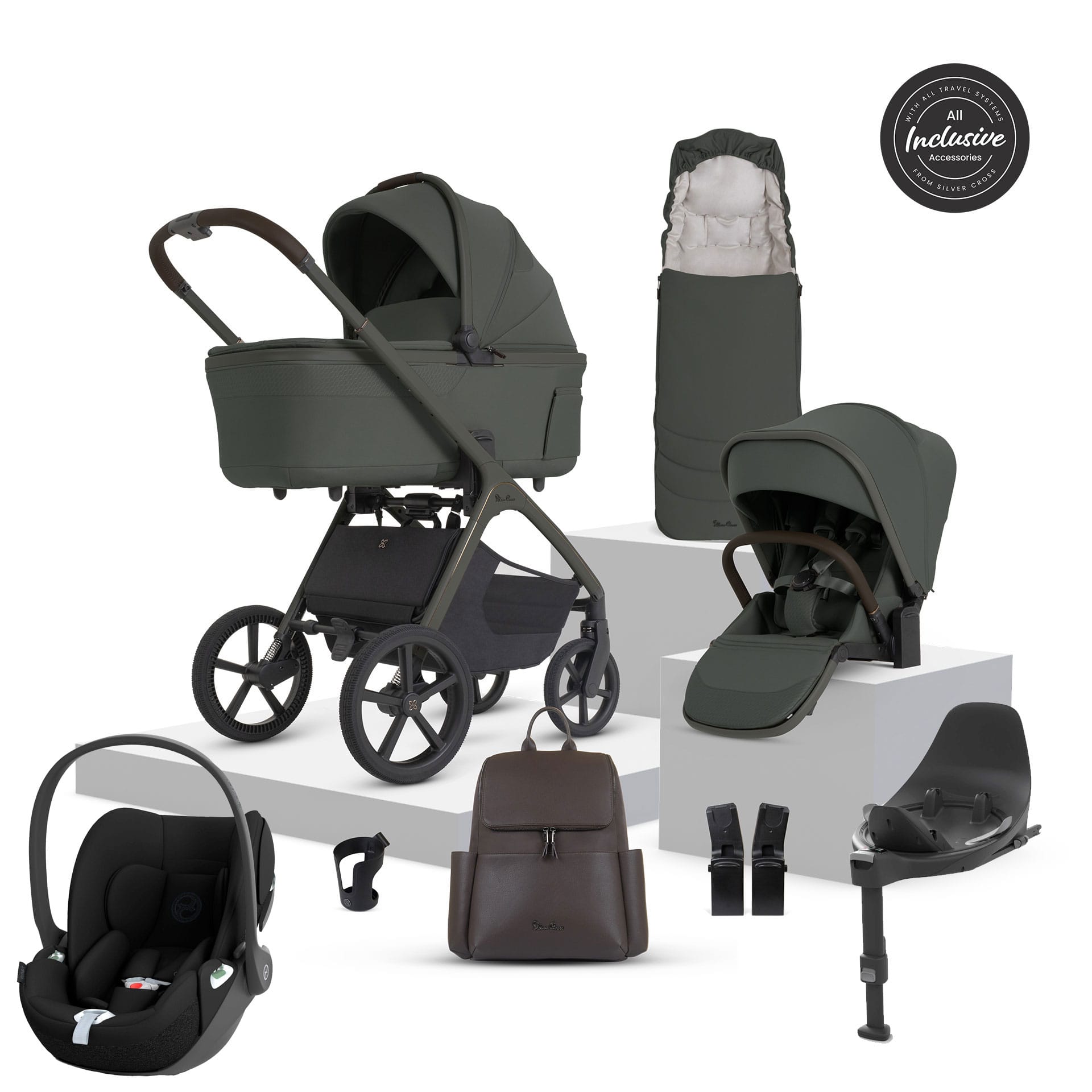 Silver Cross travel systems Silver Cross Cove 2 Cybex Travel System - Pewter 23126-PEW-1