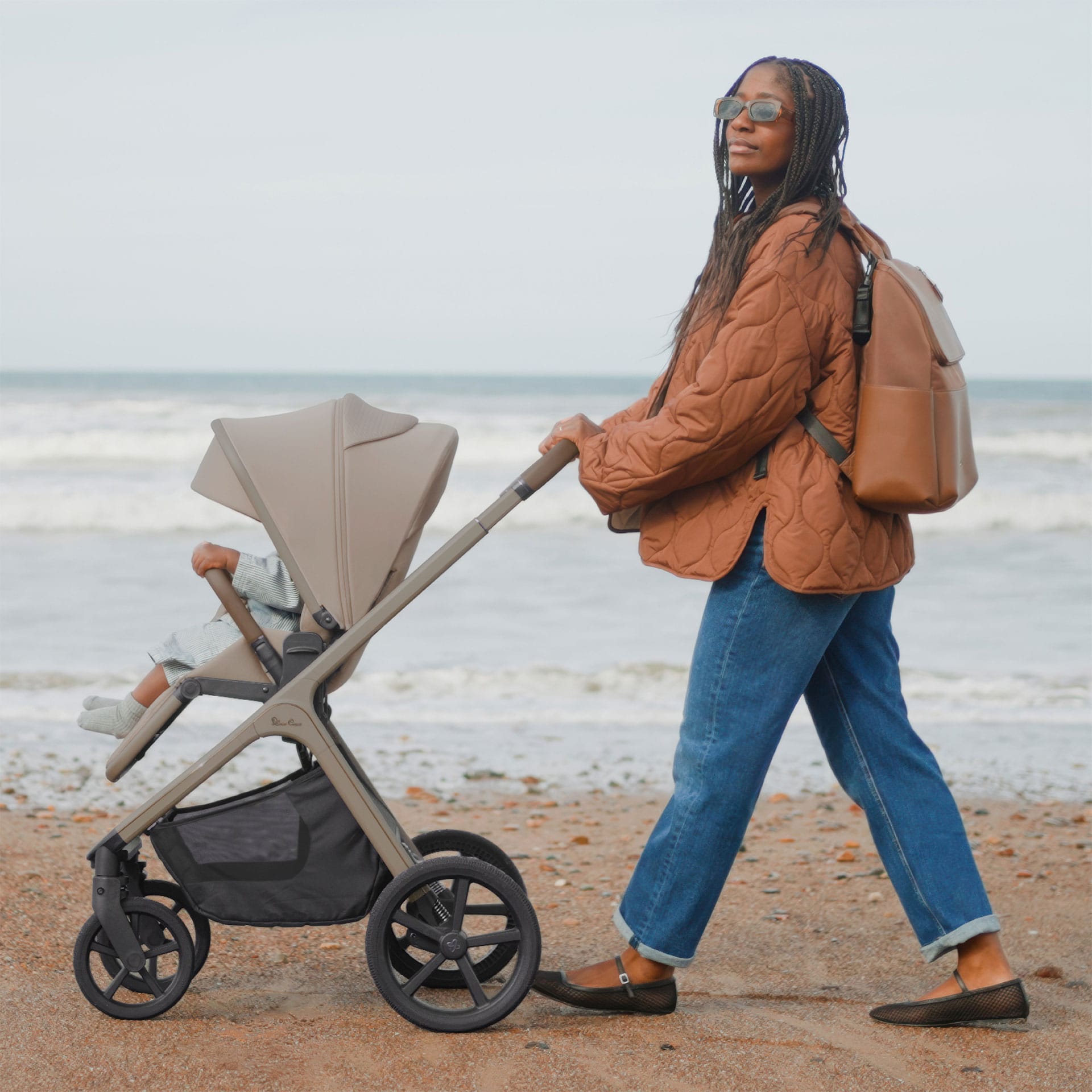 Silver Cross travel systems Silver Cross Cove 2 Maxi-Cosi Travel System - Champagne 23121-CHA