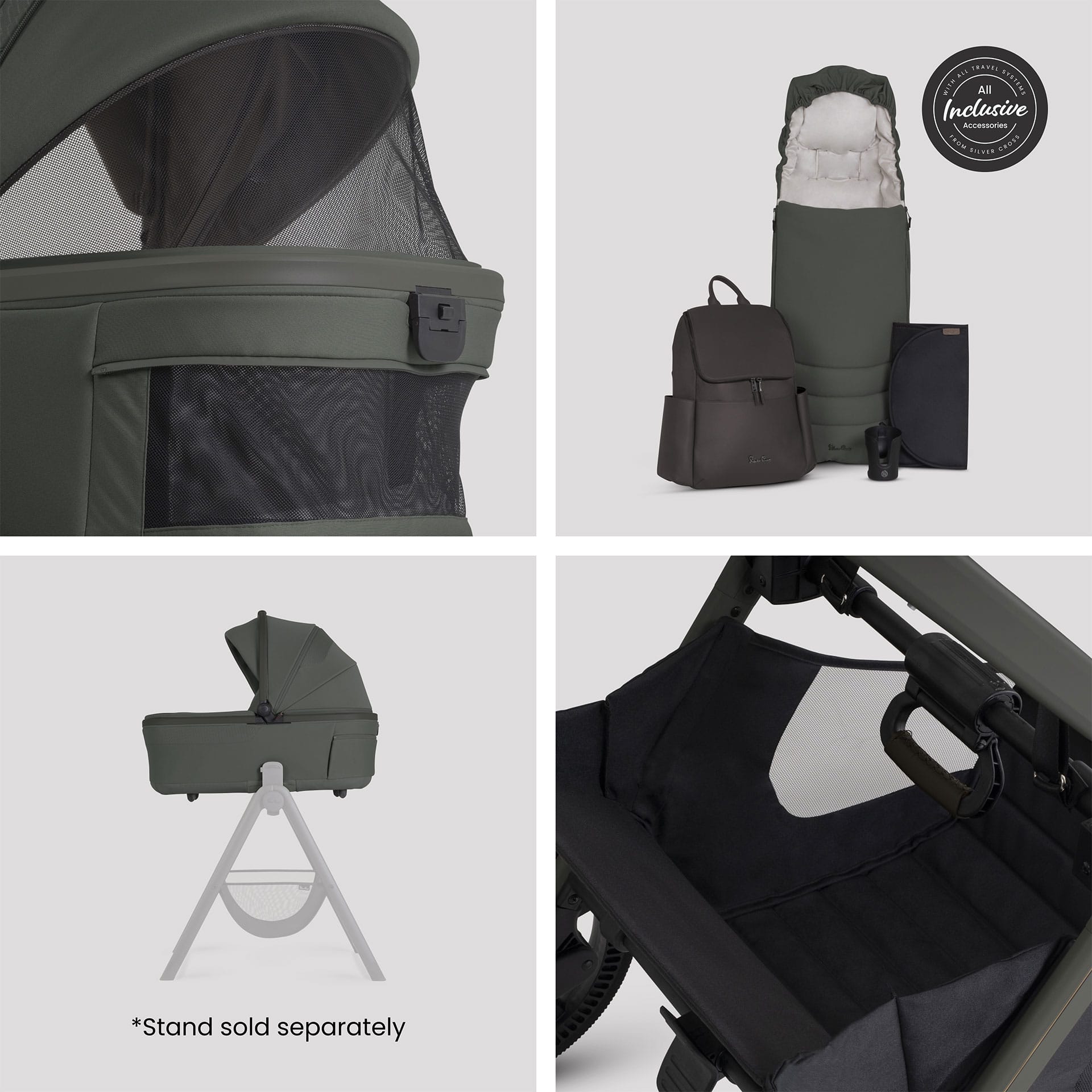 Silver Cross travel systems Silver Cross Cove 2 Maxi-Cosi Travel System - Pewter 23121-PEW