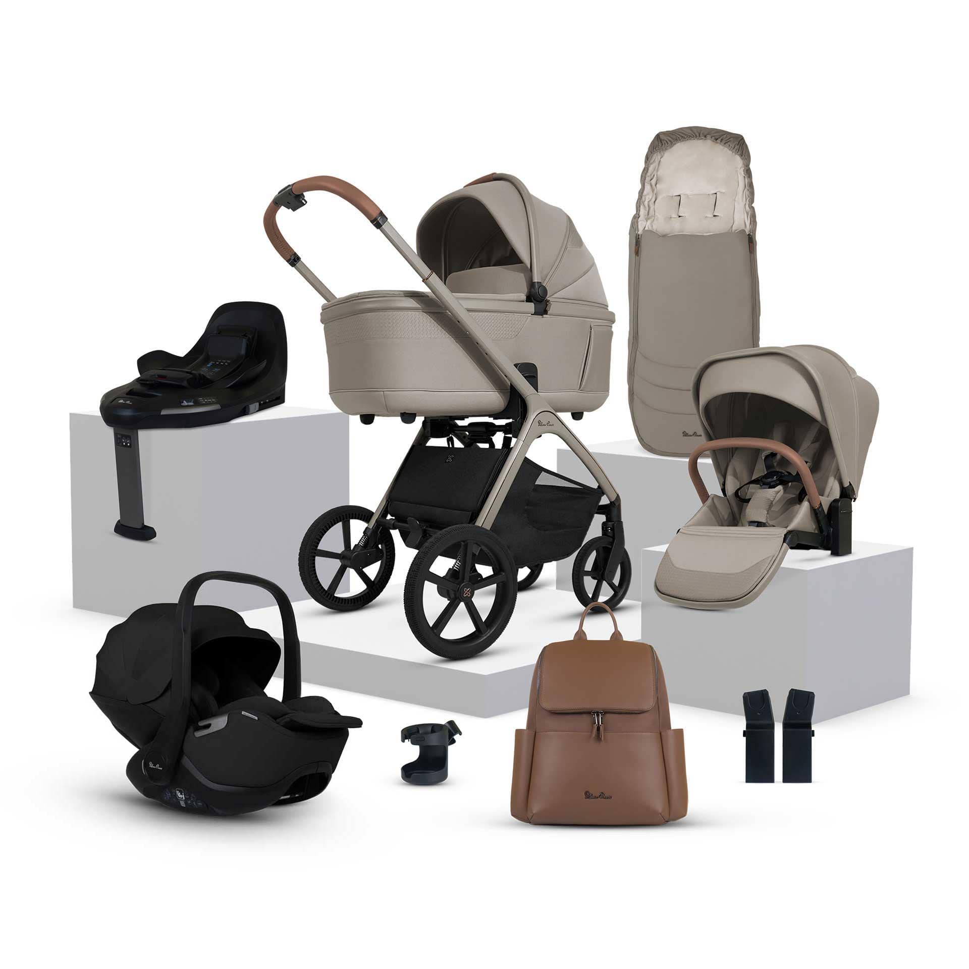 Silver Cross travel systems Silver Cross Cove Ultimate 360 Bundle - Champagne ICU.CPT-1