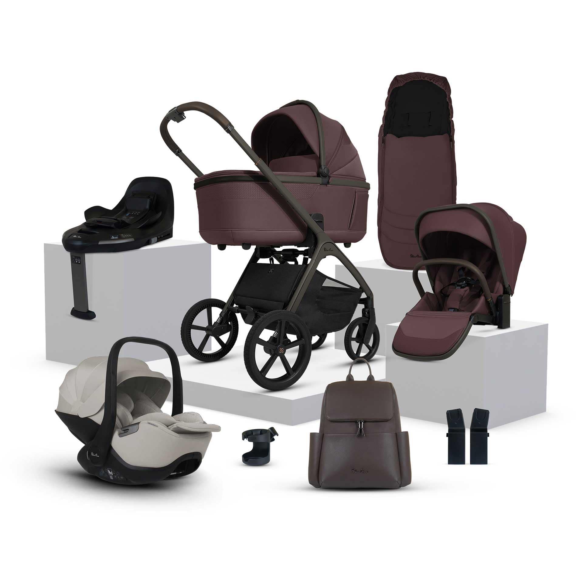 Silver Cross travel systems Silver Cross Cove Ultimate 360 Bundle - Damson