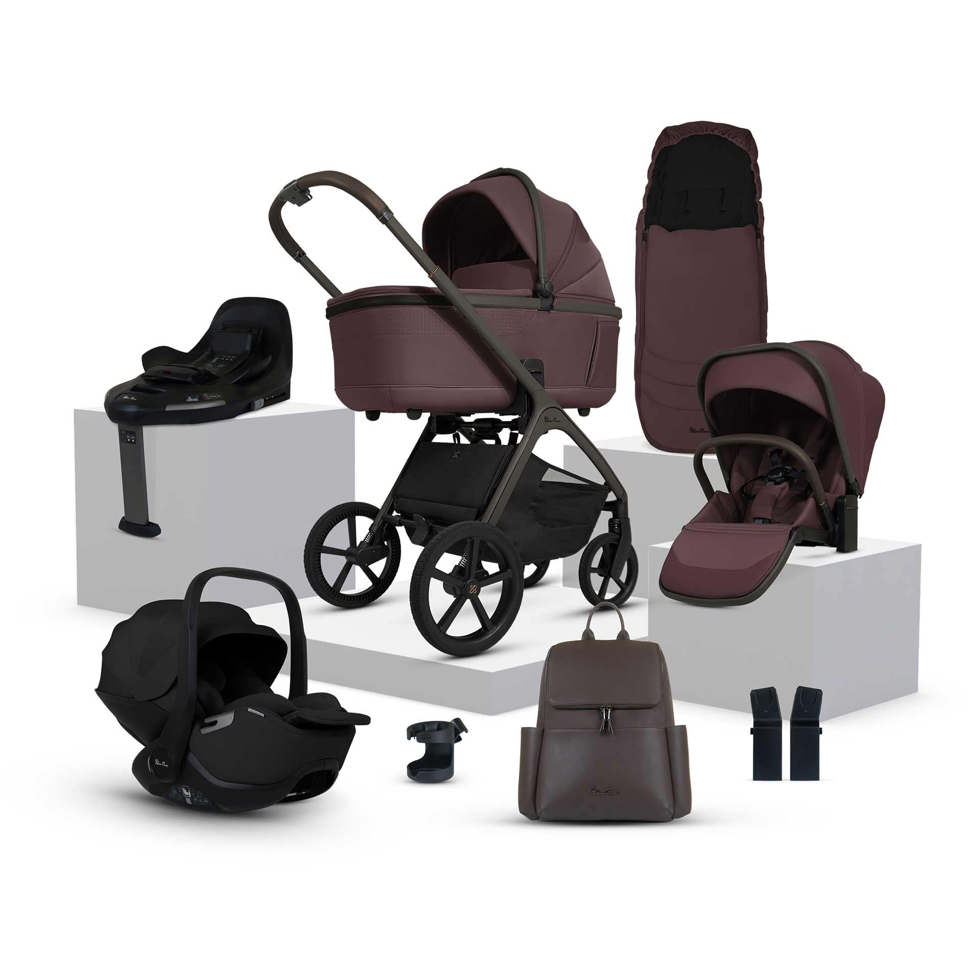 Silver Cross travel systems Silver Cross Cove Ultimate 360 Bundle - Damson