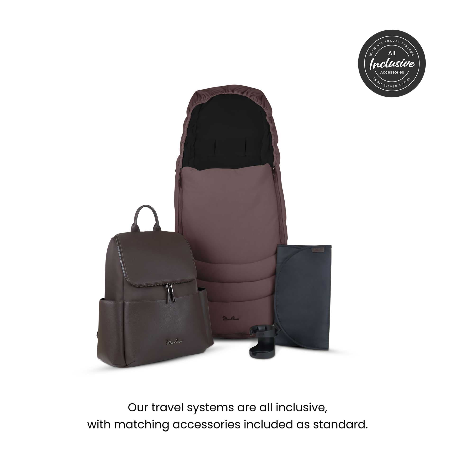 Silver Cross travel systems Silver Cross Cove Ultimate 360 Bundle - Damson