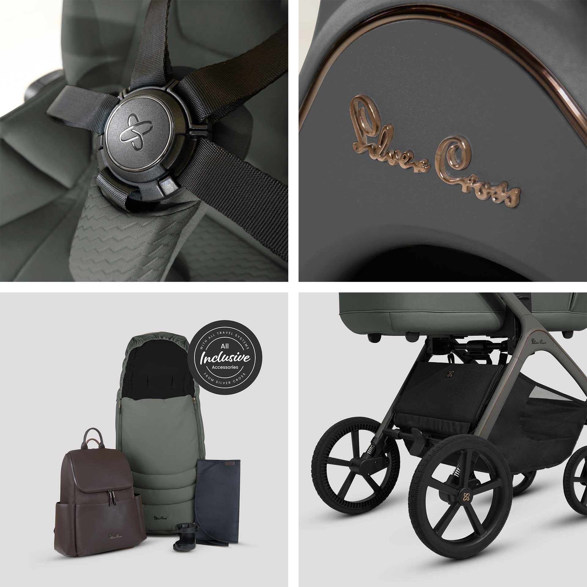 Silver Cross travel systems Silver Cross Cove Ultimate 360 Bundle - Pewter