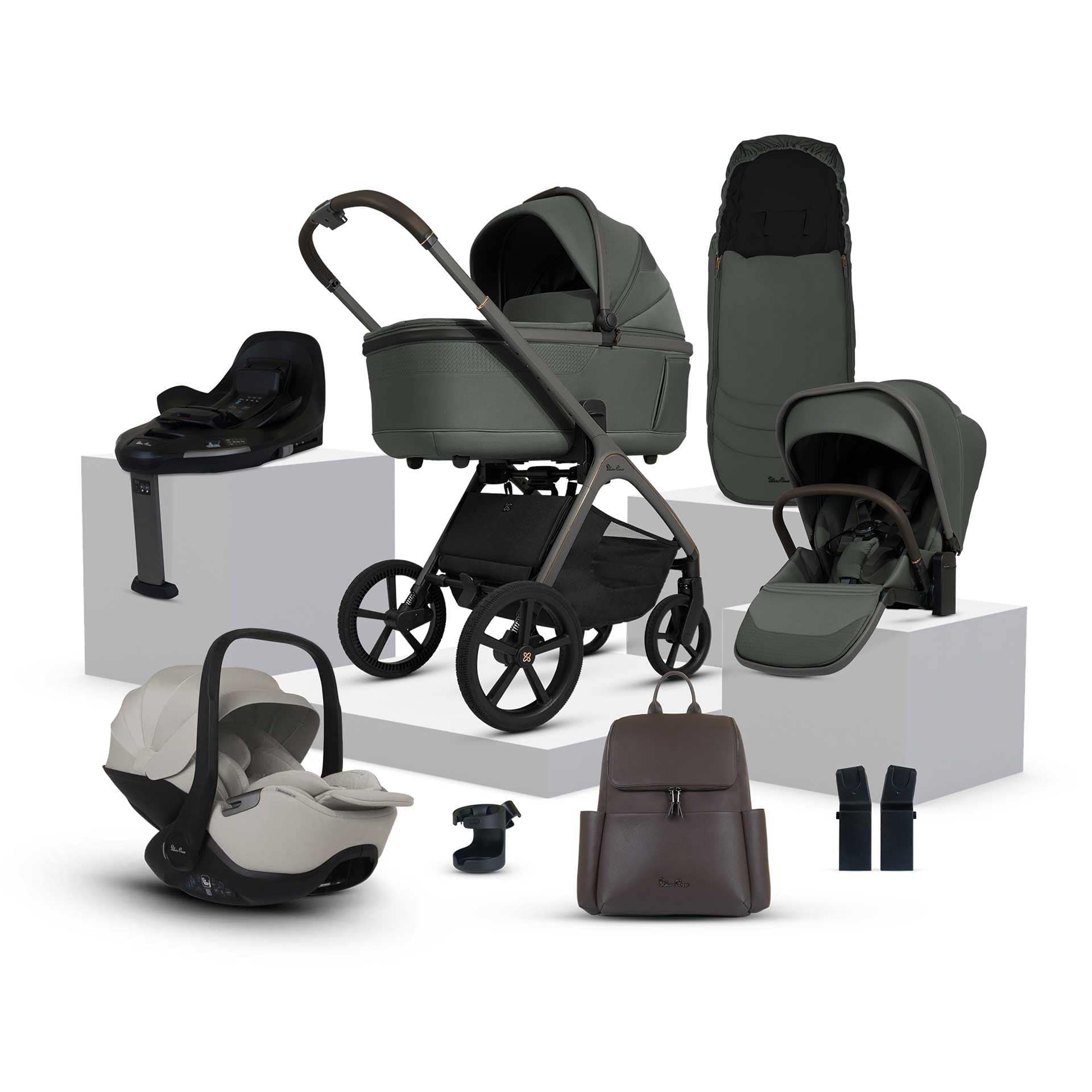 Silver Cross travel systems Silver Cross Cove Ultimate 360 Bundle - Pewter ICU.PWB-1