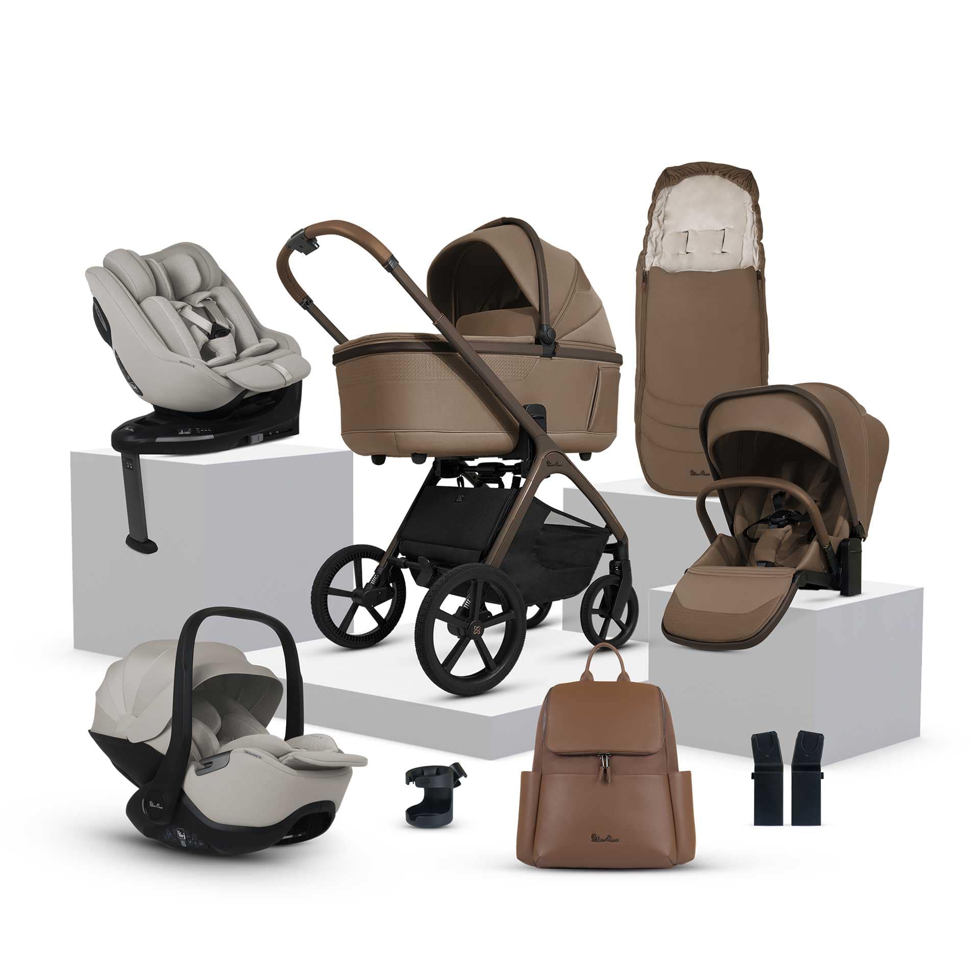Silver Cross travel systems Silver Cross Cove Ultimate 360 Family Car Seat Bundle - Maple ICF.MPT