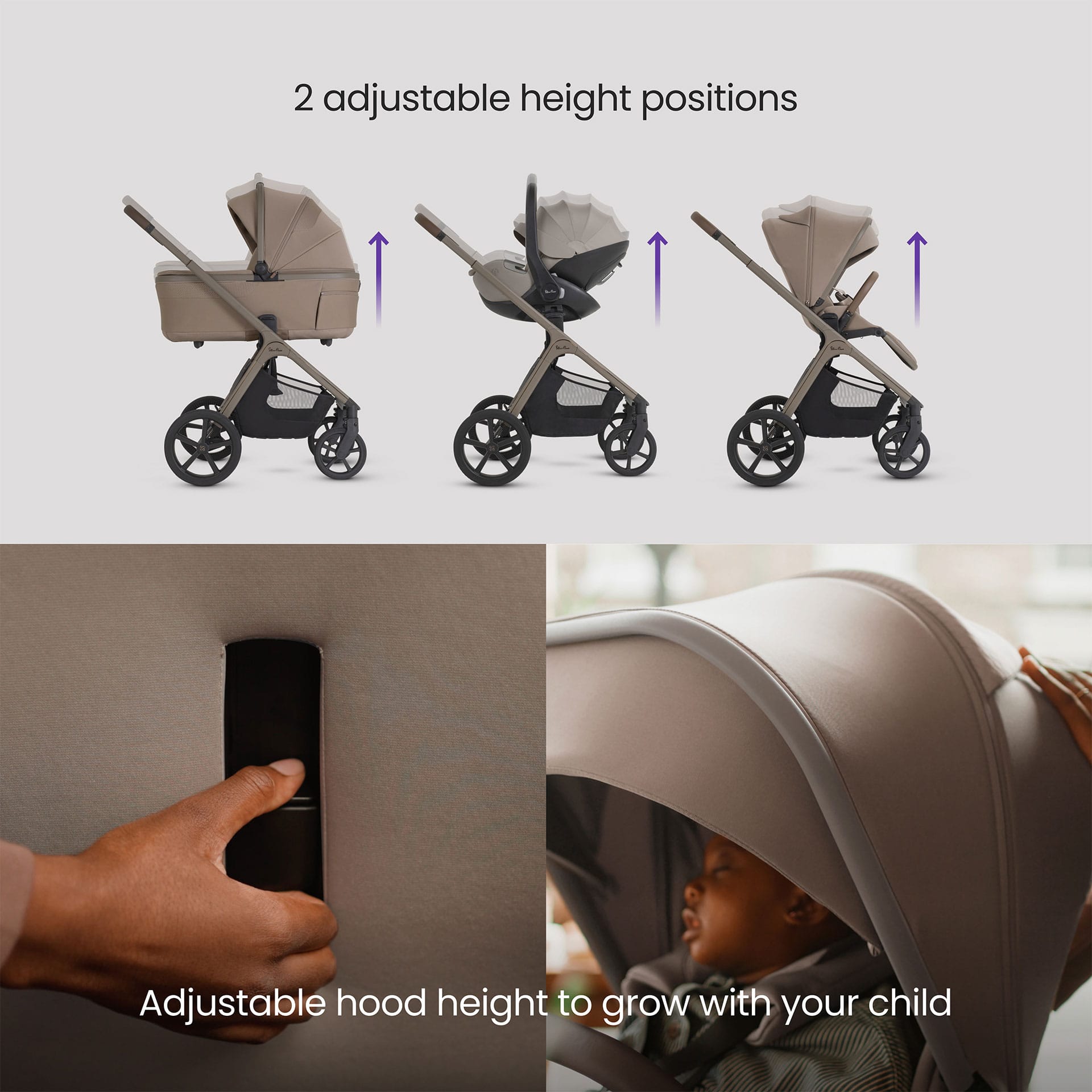 Silver Cross travel systems Silver Cross Cove Ultimate 360 Infant Carrier Bundle - Champagne