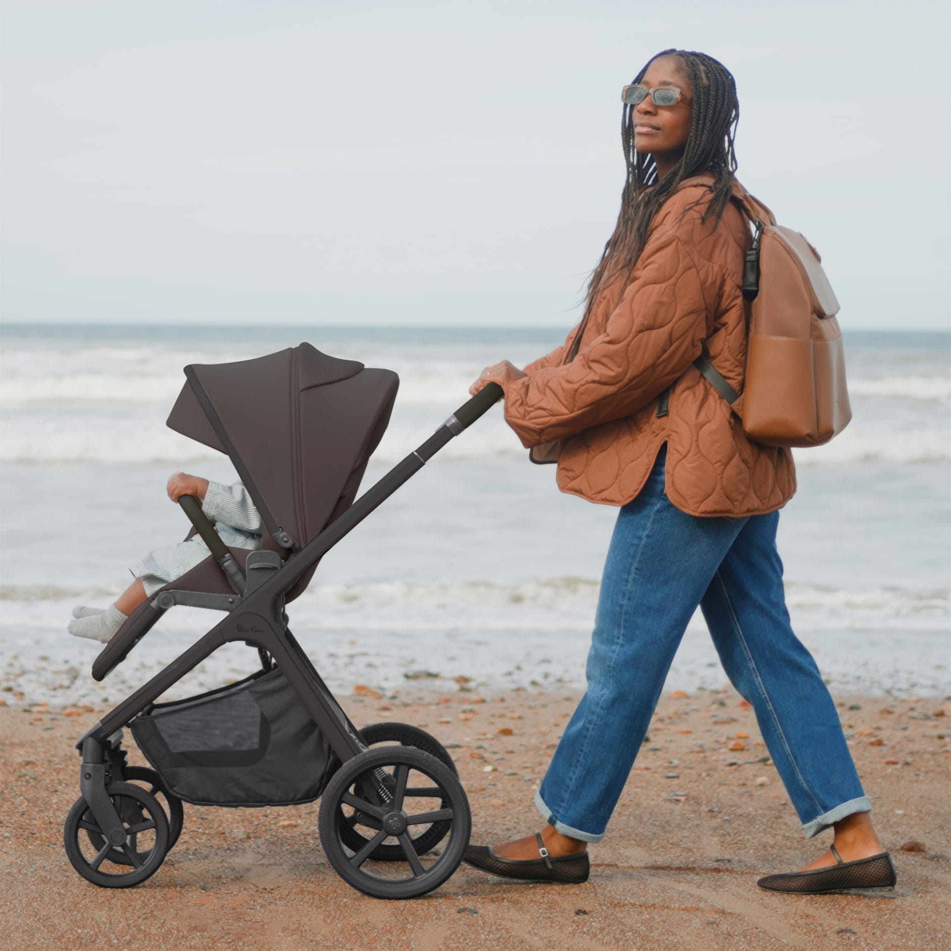 Silver Cross travel systems Silver Cross Cove Ultimate 360 Infant Carrier Bundle - Chocolate