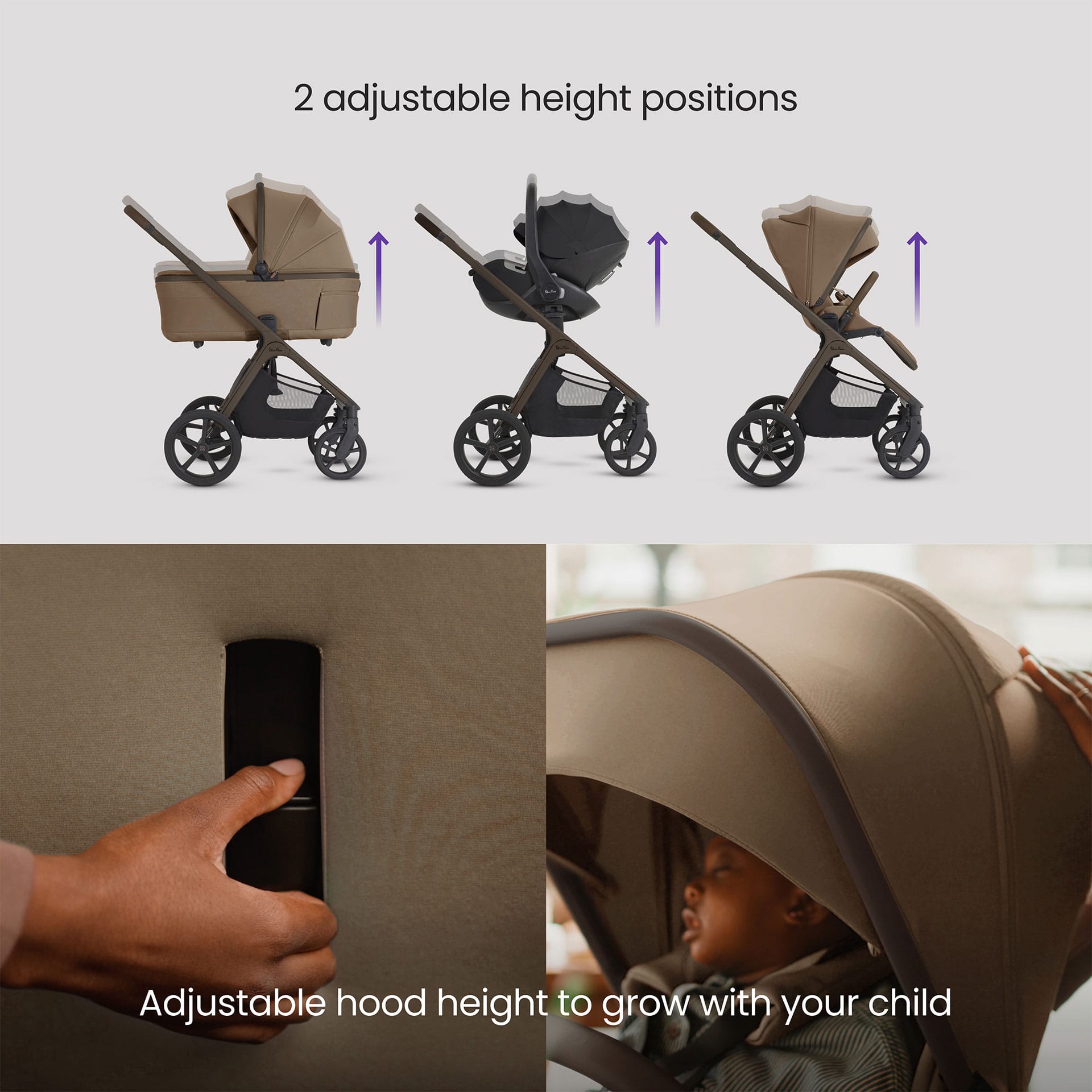 Silver Cross travel systems Silver Cross Cove Ultimate 360 Infant Carrier Bundle - Maple