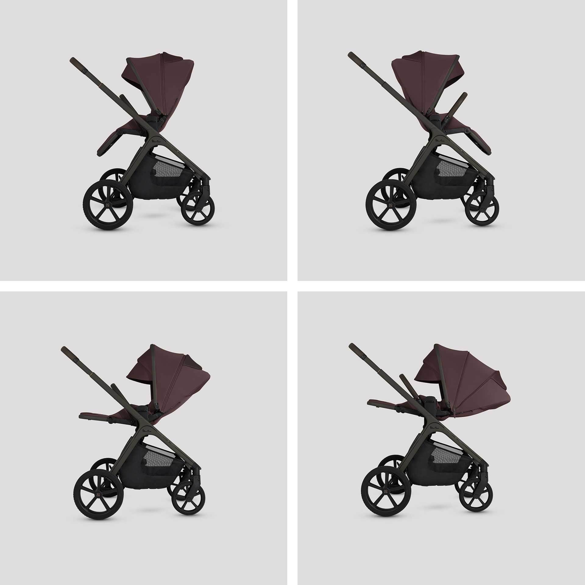 Silver Cross travel systems Silver Cross Cove Ultimate Cybex Travel System - Damson