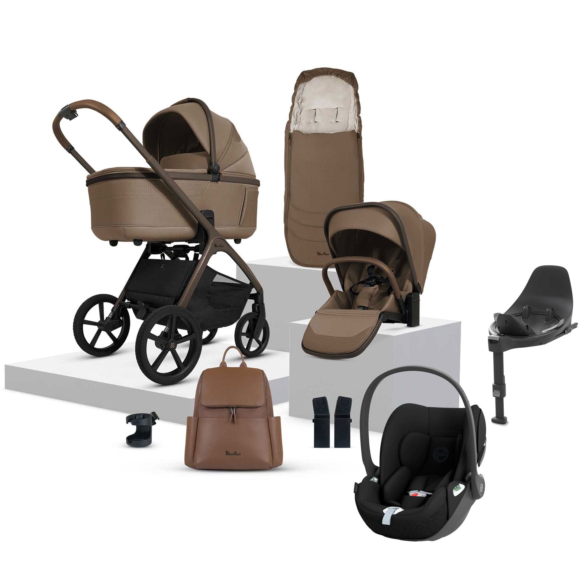 Silver Cross travel systems Silver Cross Cove Ultimate Cybex Travel System - Maple