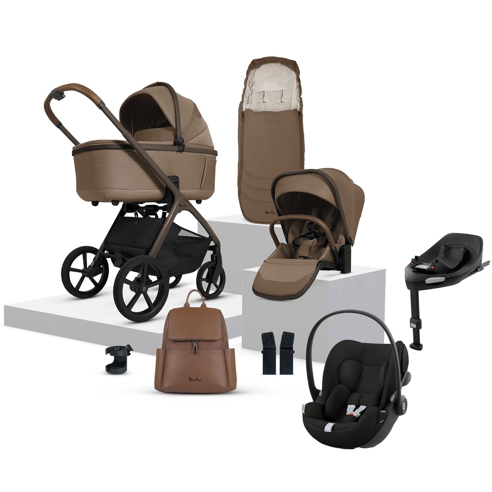 Silver Cross travel systems Silver Cross Cove Ultimate Cybex Travel System - Maple