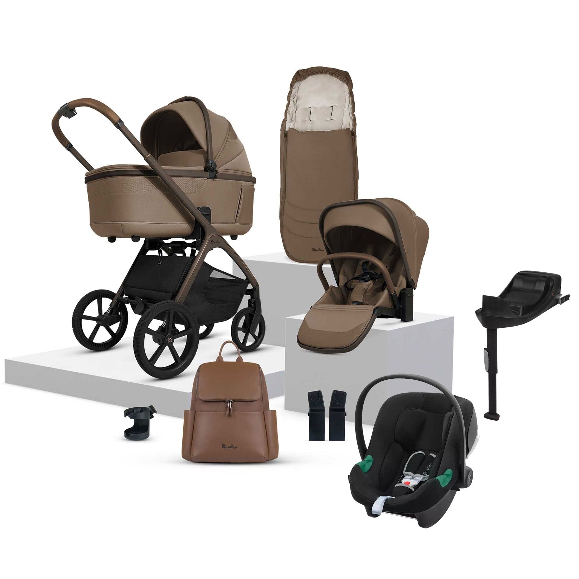 Silver Cross travel systems Silver Cross Cove Ultimate Cybex Travel System - Maple