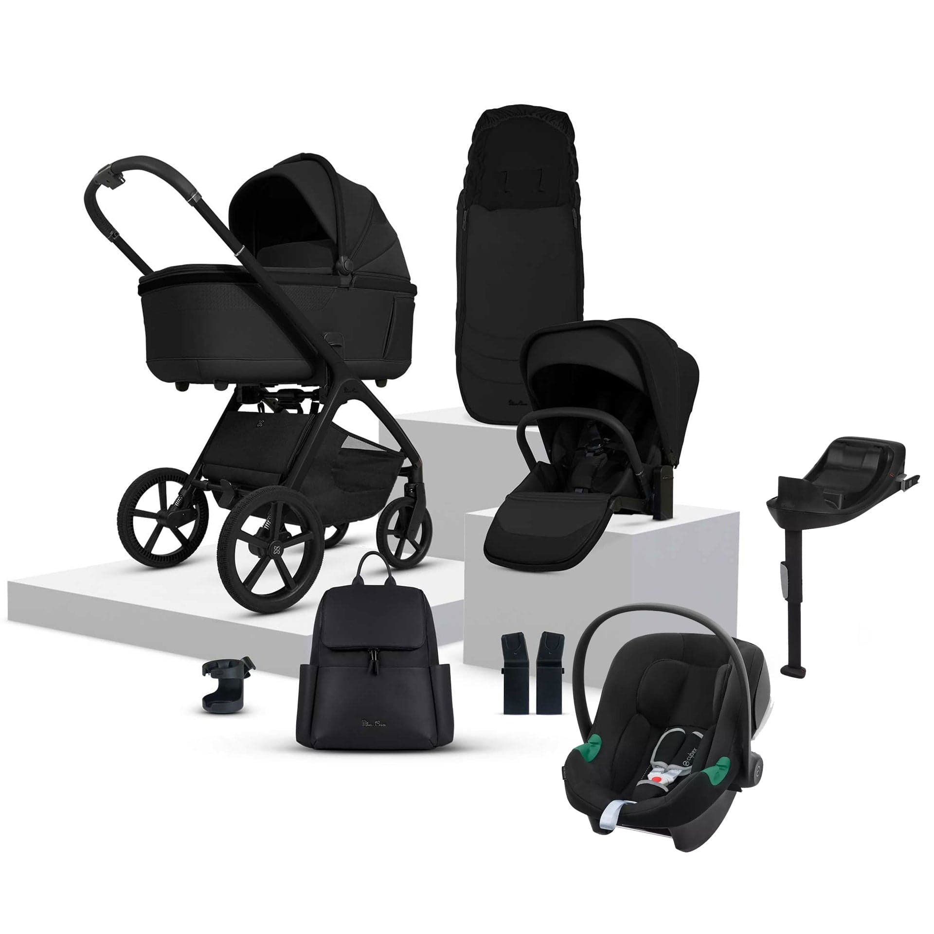 Silver Cross travel systems Silver Cross Cove Ultimate Cybex Travel System - Onyx 20109-OX-4