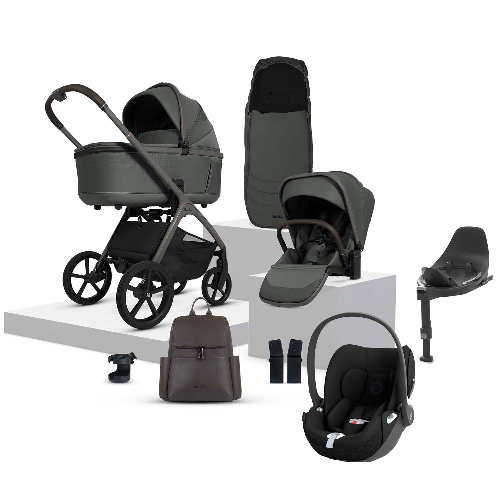 Silver Cross travel systems Silver Cross Cove Ultimate Cybex Travel System - Pewter 20110-PW-6