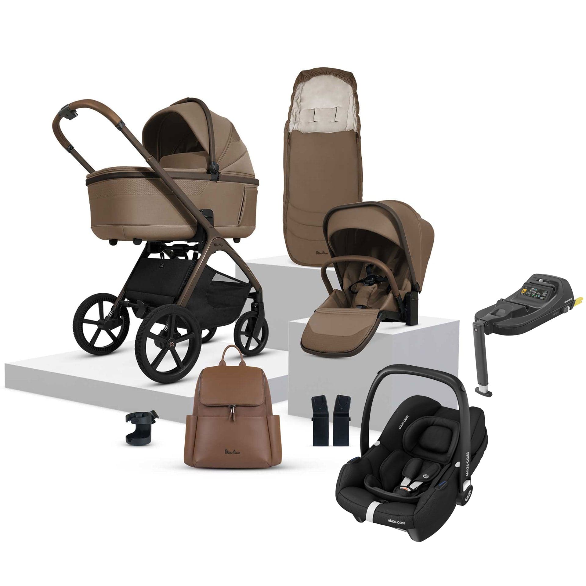 Silver Cross travel systems Silver Cross Cove Ultimate Maxi-Cosi Travel System - Maple 20108-MP-1