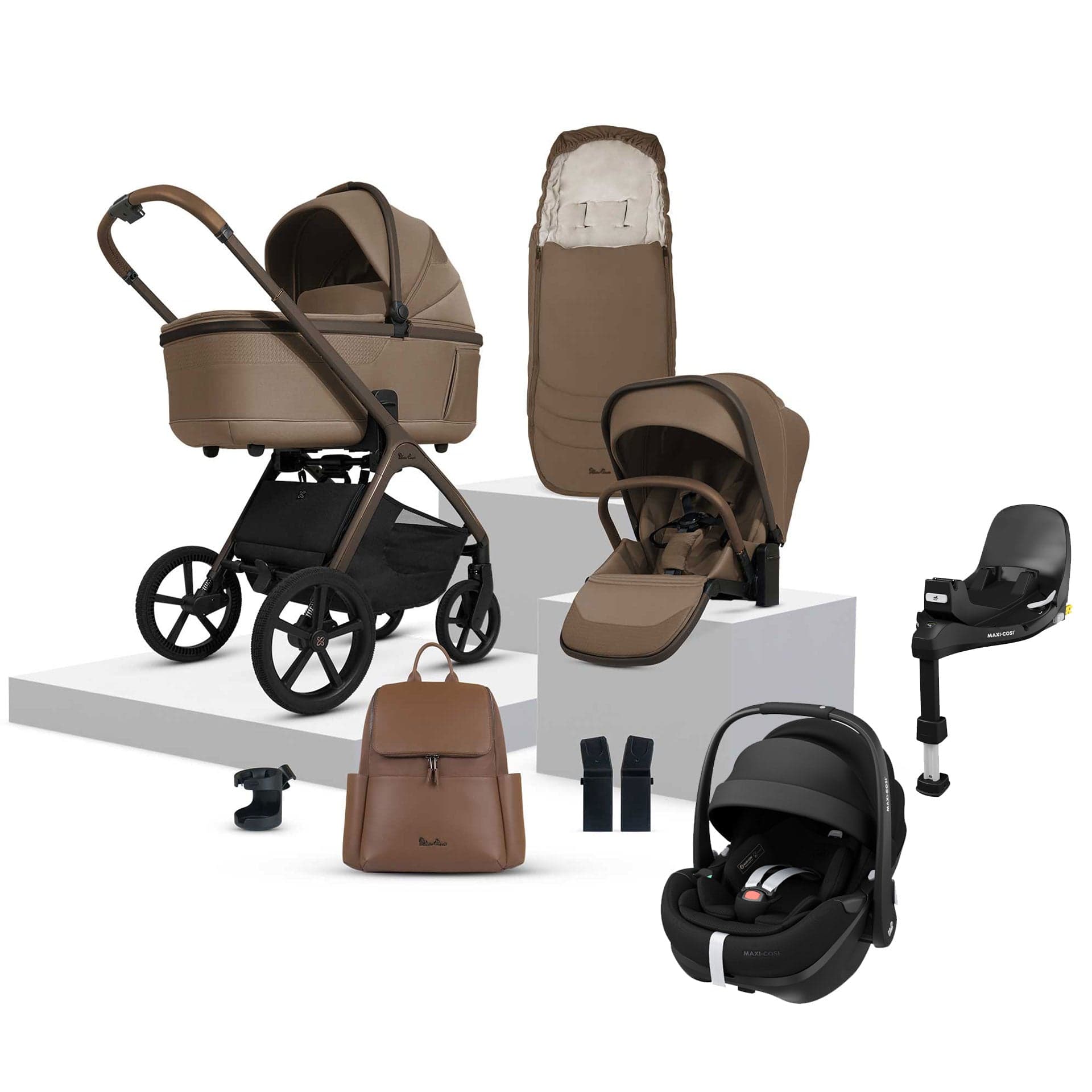 Silver Cross travel systems Silver Cross Cove Ultimate Maxi-Cosi Travel System - Maple 20108-MP-3