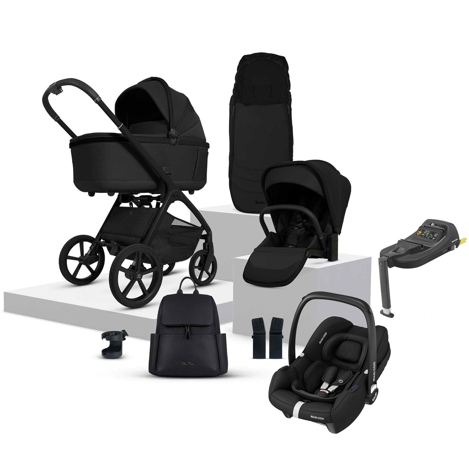 Silver Cross travel systems Silver Cross Cove Ultimate Maxi-Cosi Travel System - Onyx 20109-OX-1