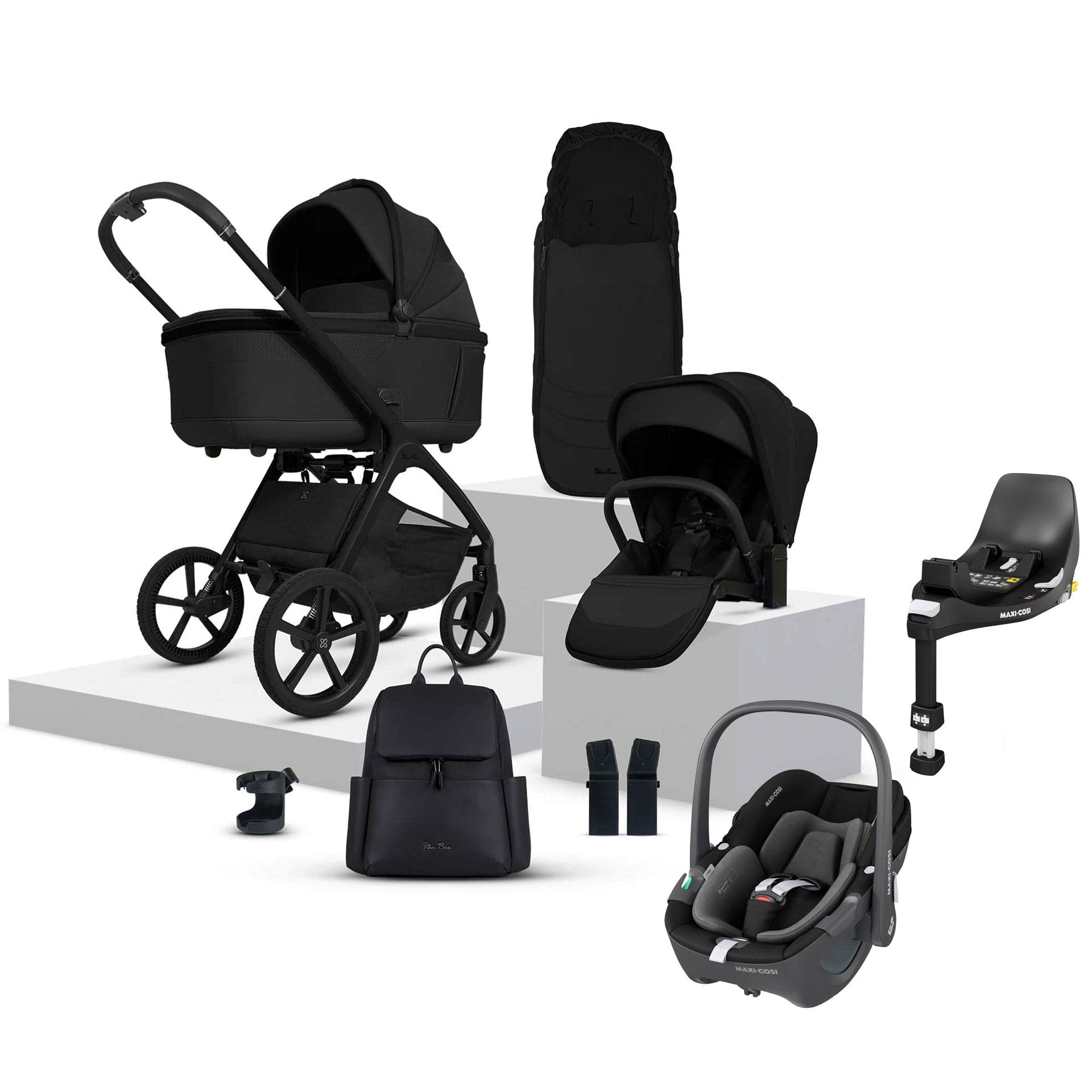 Silver Cross travel systems Silver Cross Cove Ultimate Maxi-Cosi Travel System - Onyx 20109-OX-2