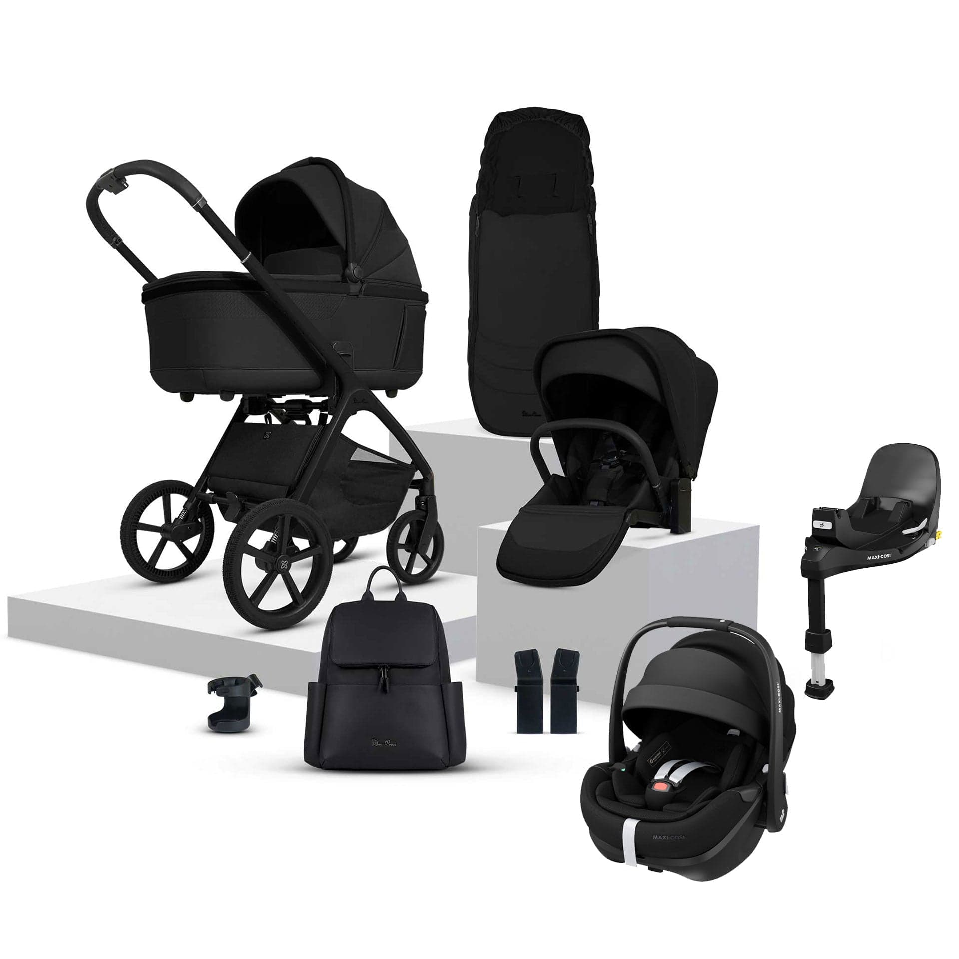 Silver Cross travel systems Silver Cross Cove Ultimate Maxi-Cosi Travel System - Onyx 20109-OX-3