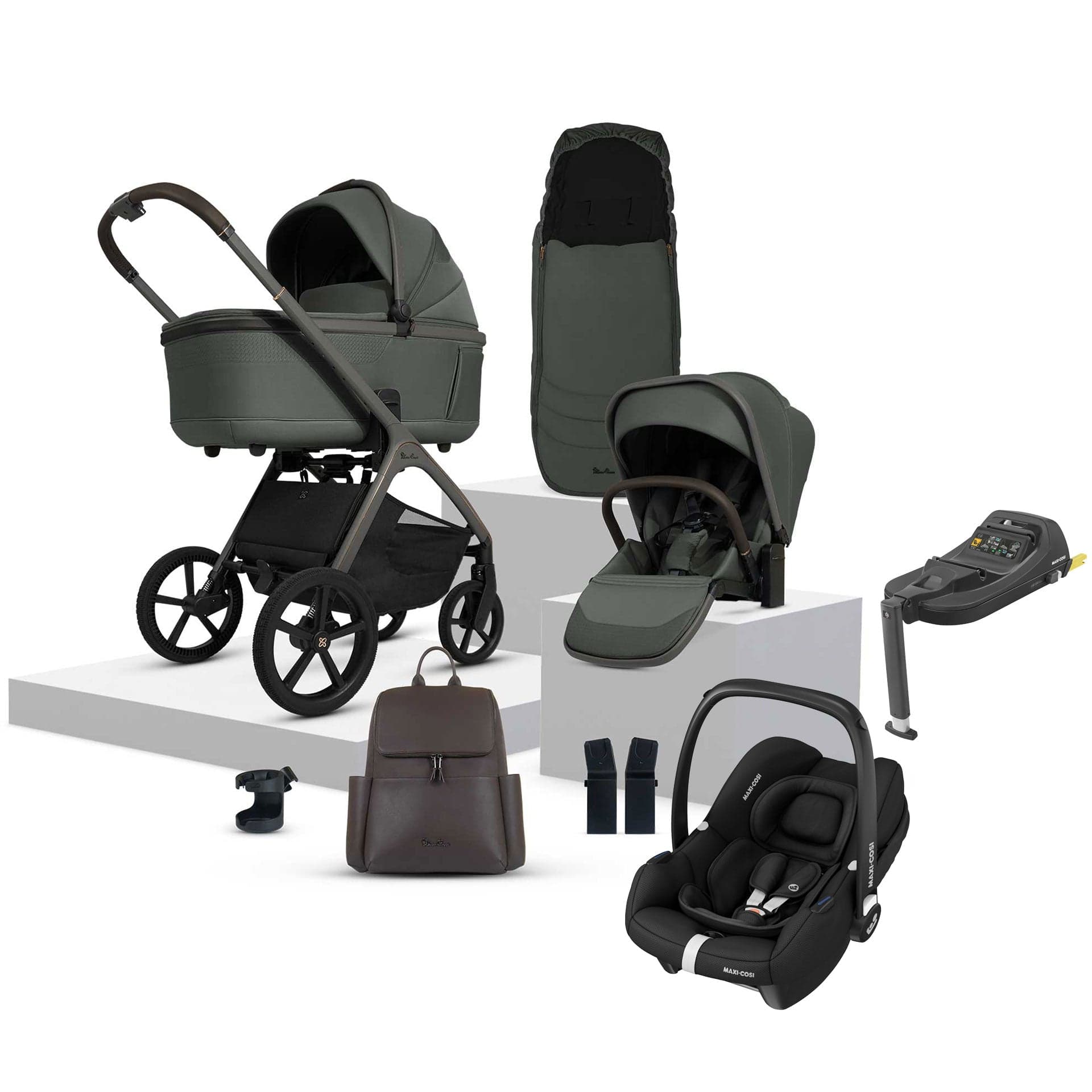 Silver Cross travel systems Silver Cross Cove Ultimate Maxi-Cosi Travel System - Pewter 20110-PW-1