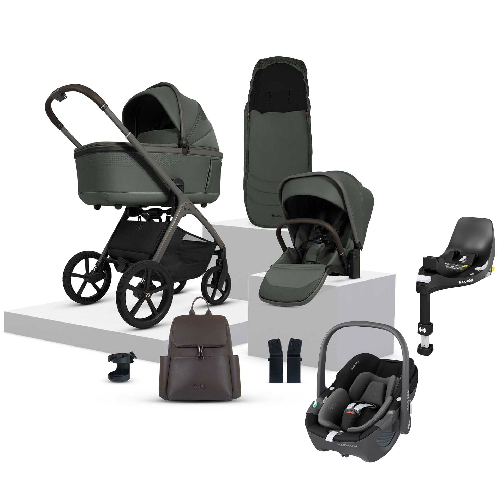 Silver Cross travel systems Silver Cross Cove Ultimate Maxi-Cosi Travel System - Pewter 20110-PW-2
