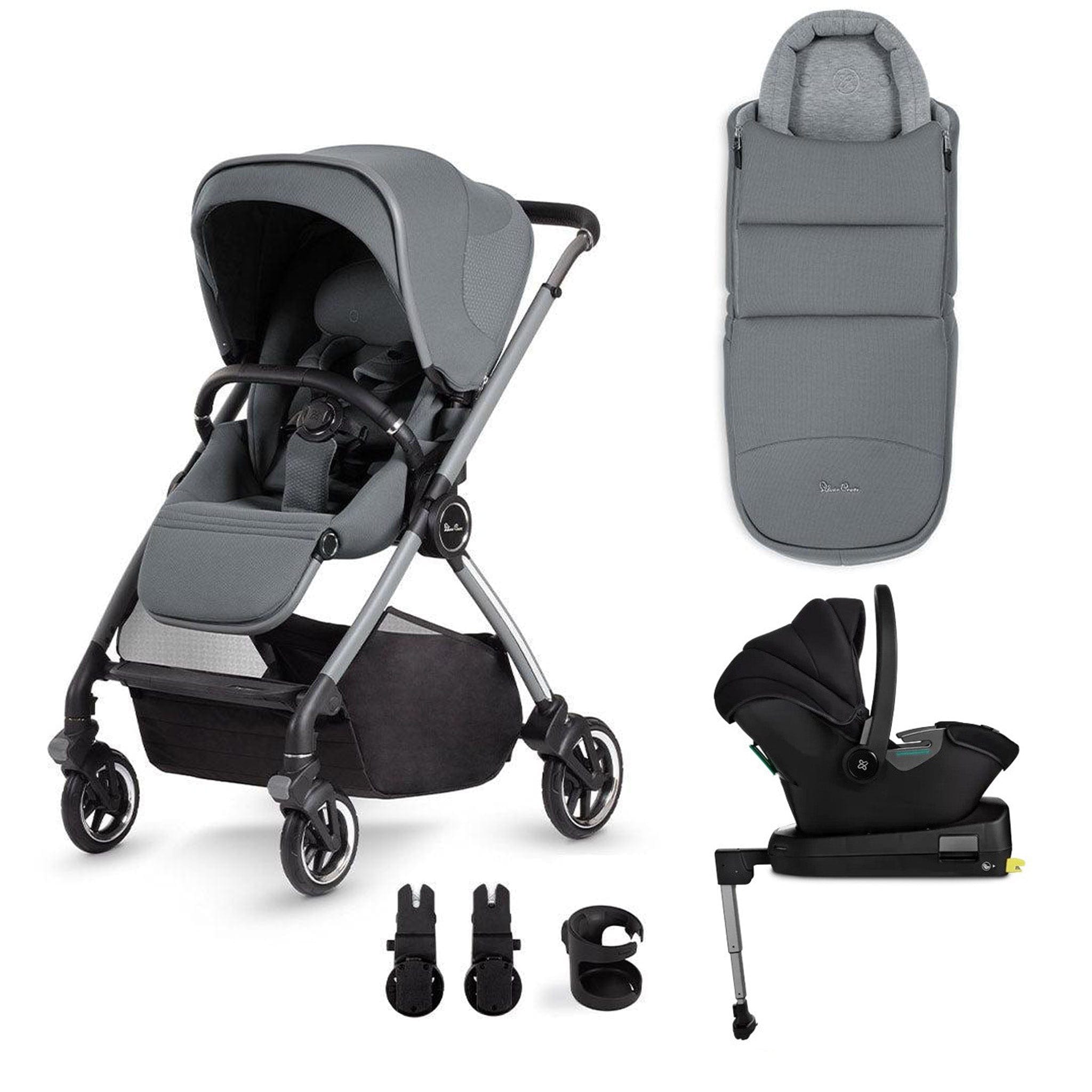Silver Cross travel systems Silver Cross Dune + Travel Pack with Newborn Pod - Glacier KTDT.GL2
