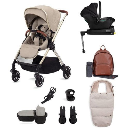 Silver Cross travel systems Silver Cross Dune + Ultimate Pack with Newborn Pod - Stone KTDU.ST2