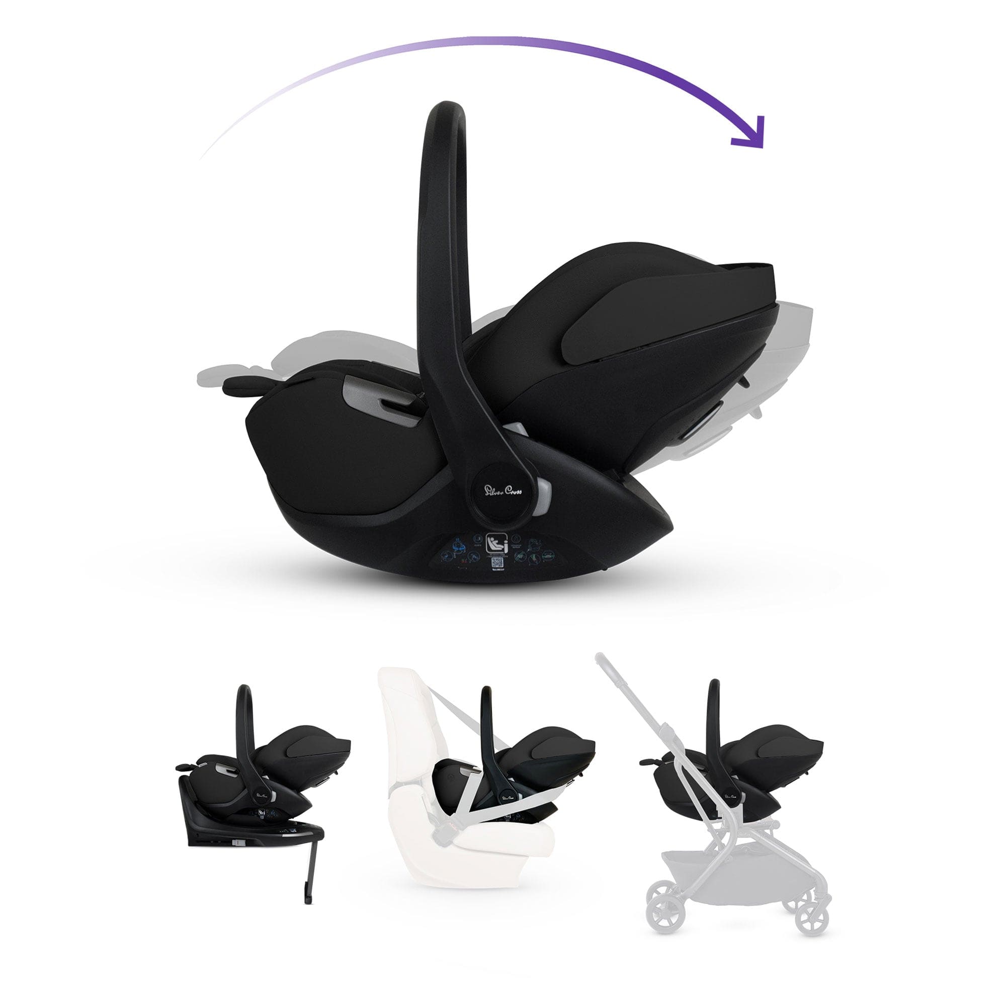 Silver Cross travel systems Silver Cross Nia Travel System - Onyx