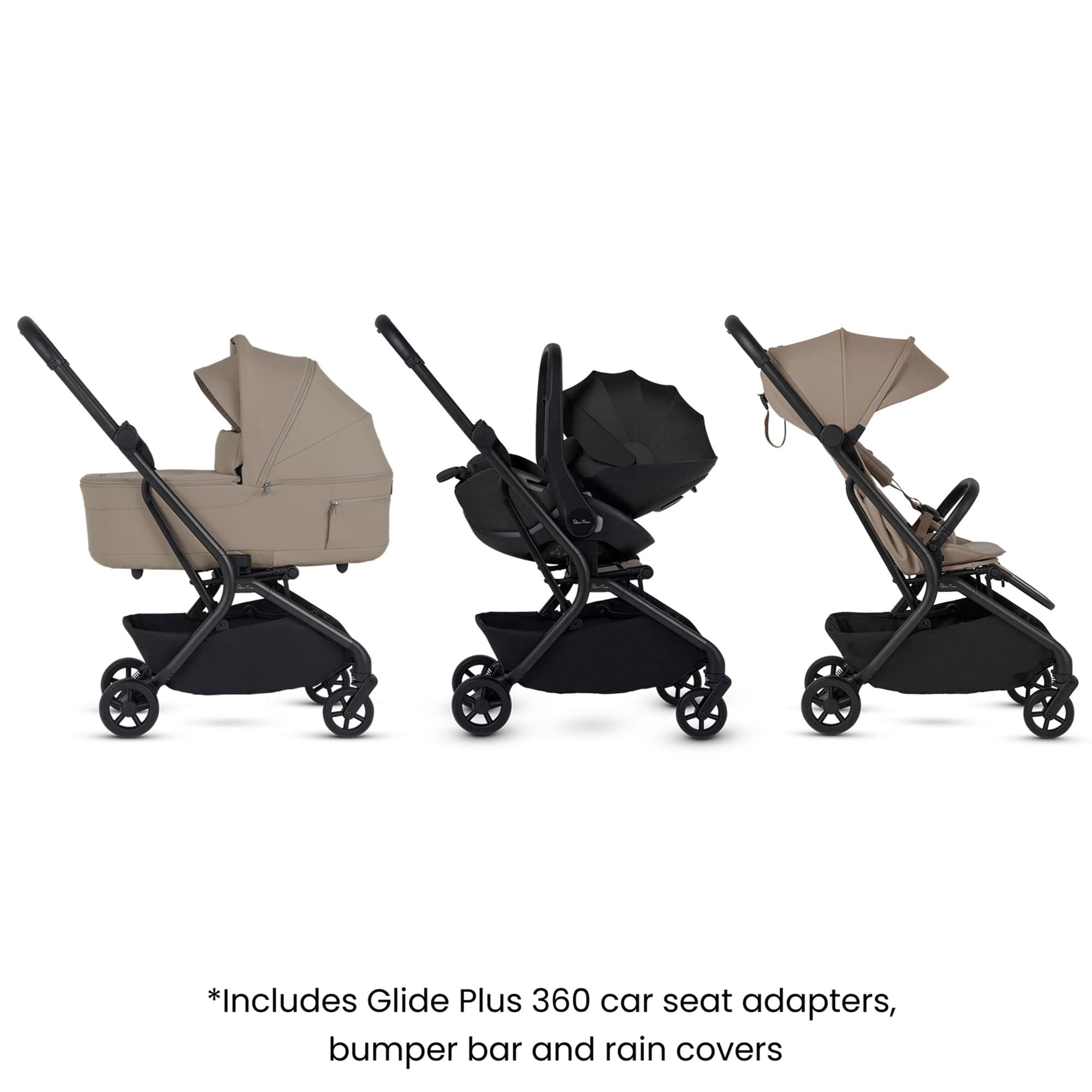 Silver Cross travel systems Silver Cross Nia Travel System with Accessories - Champagne