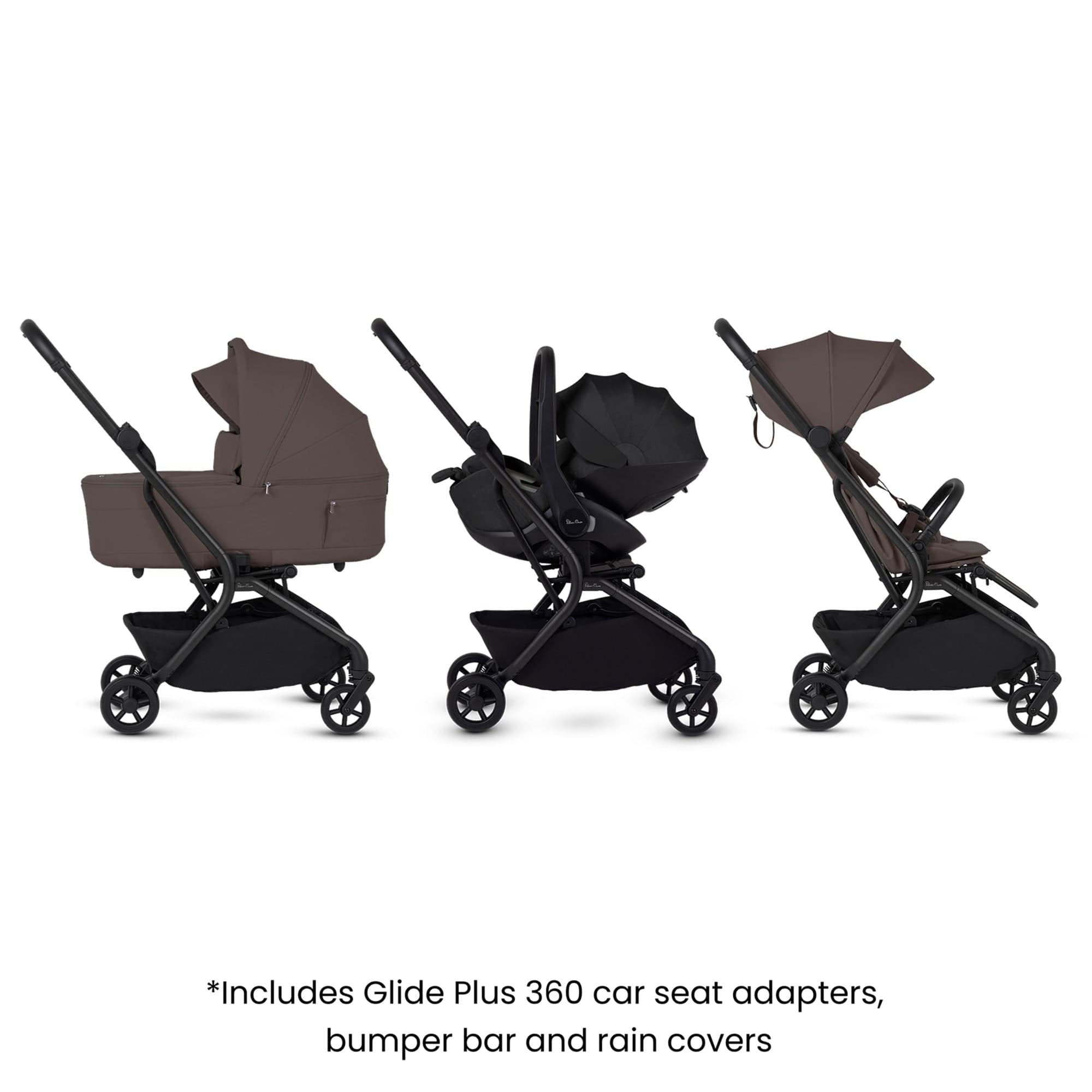 Silver Cross travel systems Silver Cross Nia Travel System with Accessories - Chocolate