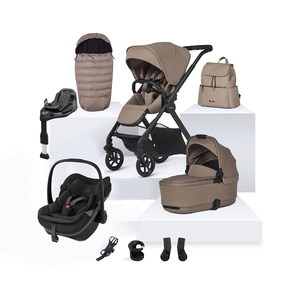 Silver Cross travel systems Silver Cross Reef 2 Maxi-Cosi Travel System- Mocha