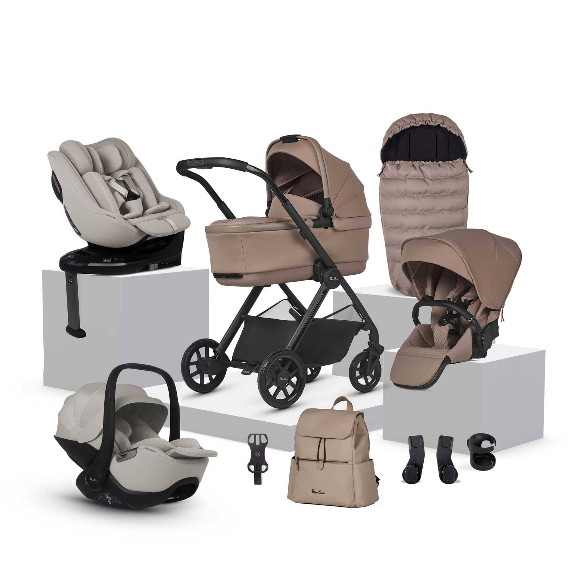 Silver Cross travel systems Silver Cross Reef 2 Ultimate Family 360 Bundle - Mocha IR2F.MOB-1