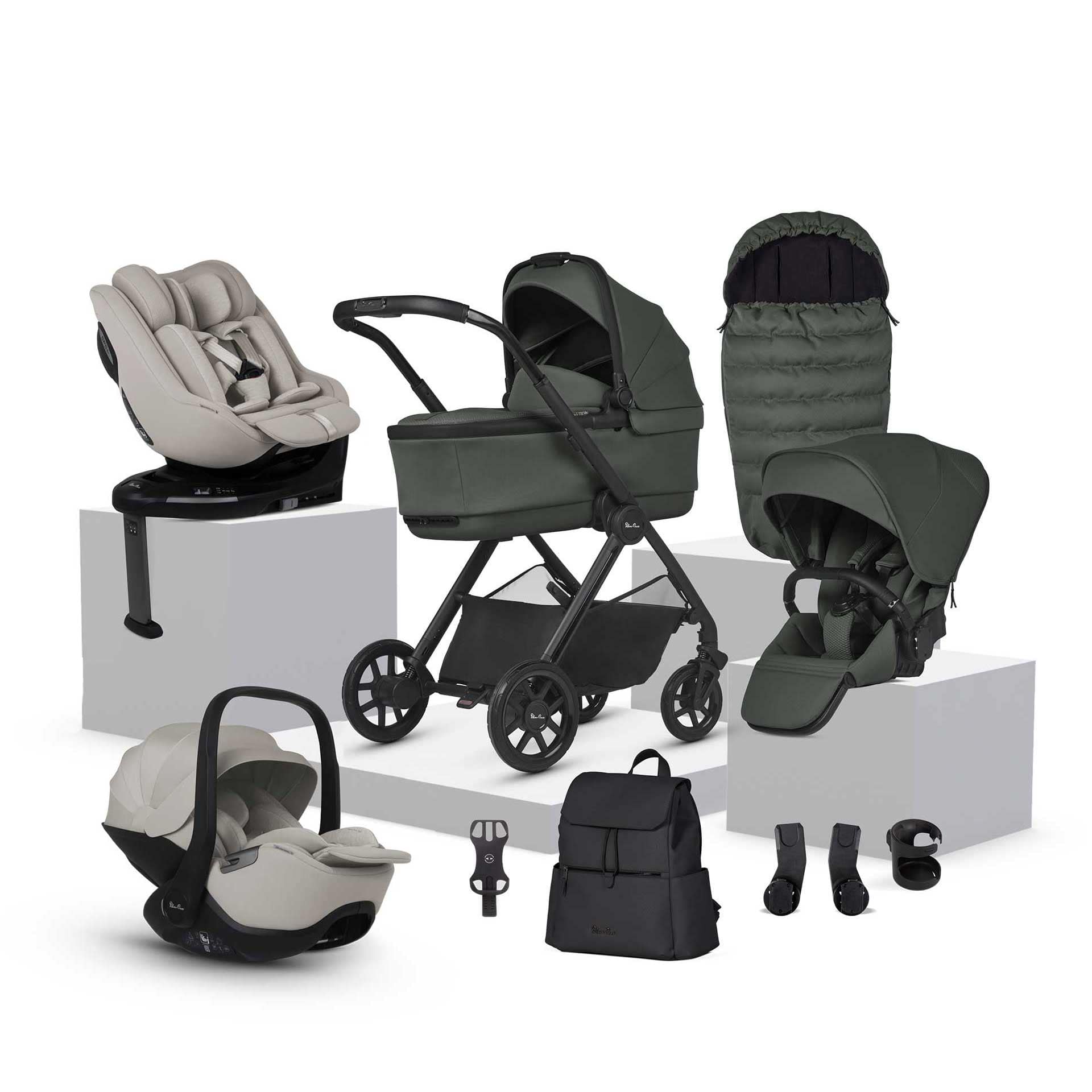 Silver Cross travel systems Silver Cross Reef 2 Ultimate Family 360 Bundle - Pewter IR2F.PTB-1