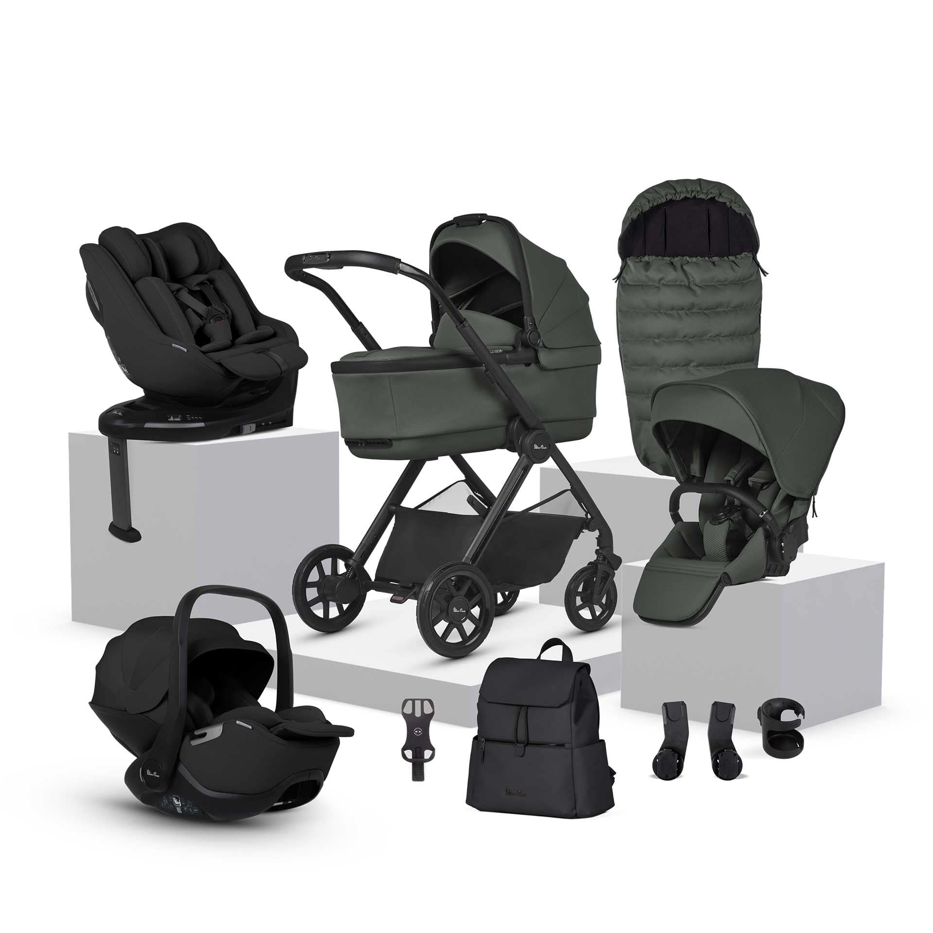 Silver Cross travel systems Silver Cross Reef 2 Ultimate Family 360 Bundle - Pewter IR2F.PTB