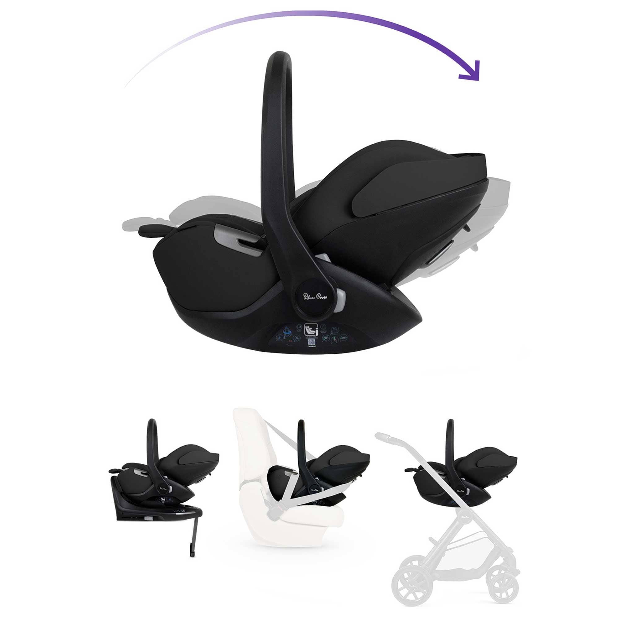 Silver Cross travel systems Silver Cross Reef 2 Ultimate Family 360 Bundle - Pewter IR2F.PTB
