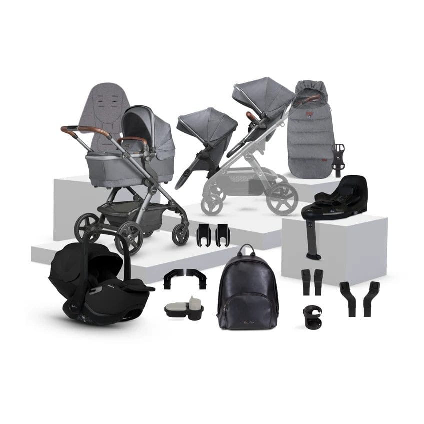 Silver Cross travel systems Silver Cross Wave 3 Growing Family Glide Travel System - Lunar 19142-GRF-DRM-LUN