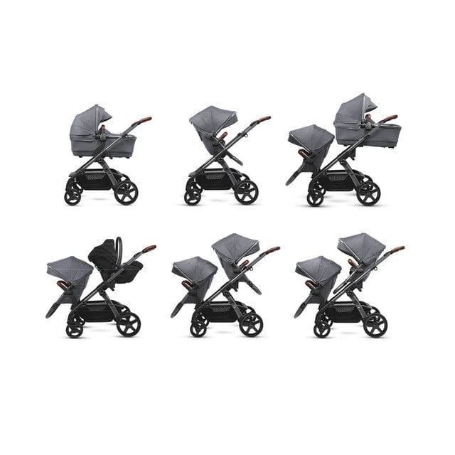 Silver Cross travel systems Silver Cross Wave 3 Twin Travel System - Lunar 19144-TWN-LUN