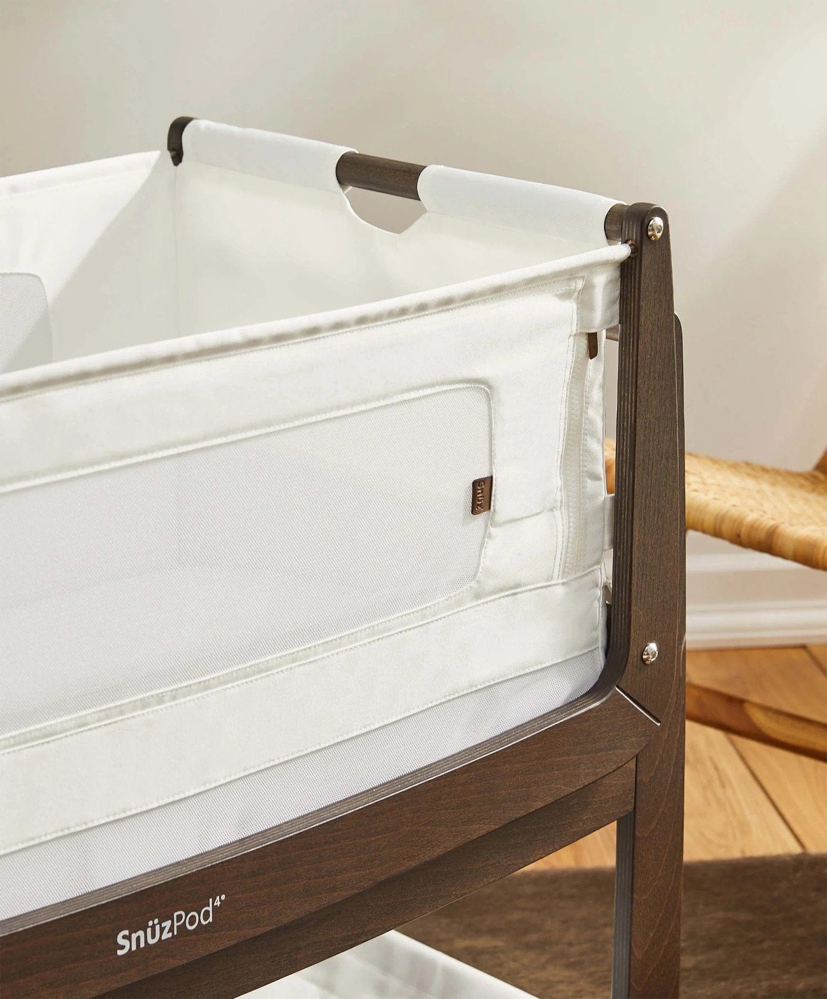 SnuzPod baby cot beds SnuzPod4 Bedside Crib - Ebony FN014K