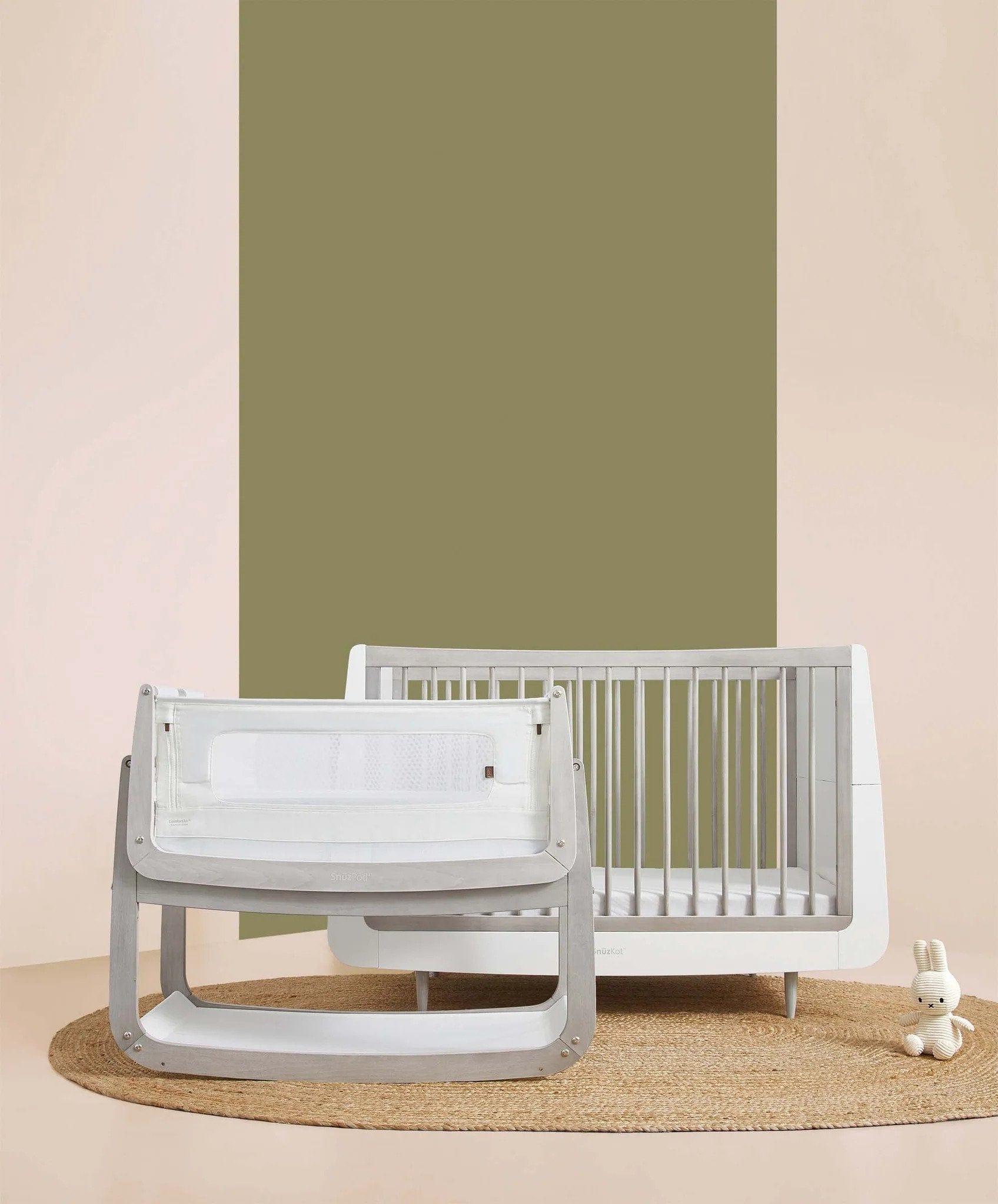 SnuzPod baby cot beds SnuzPod4 Bedside Crib - Silver Birch FN014M