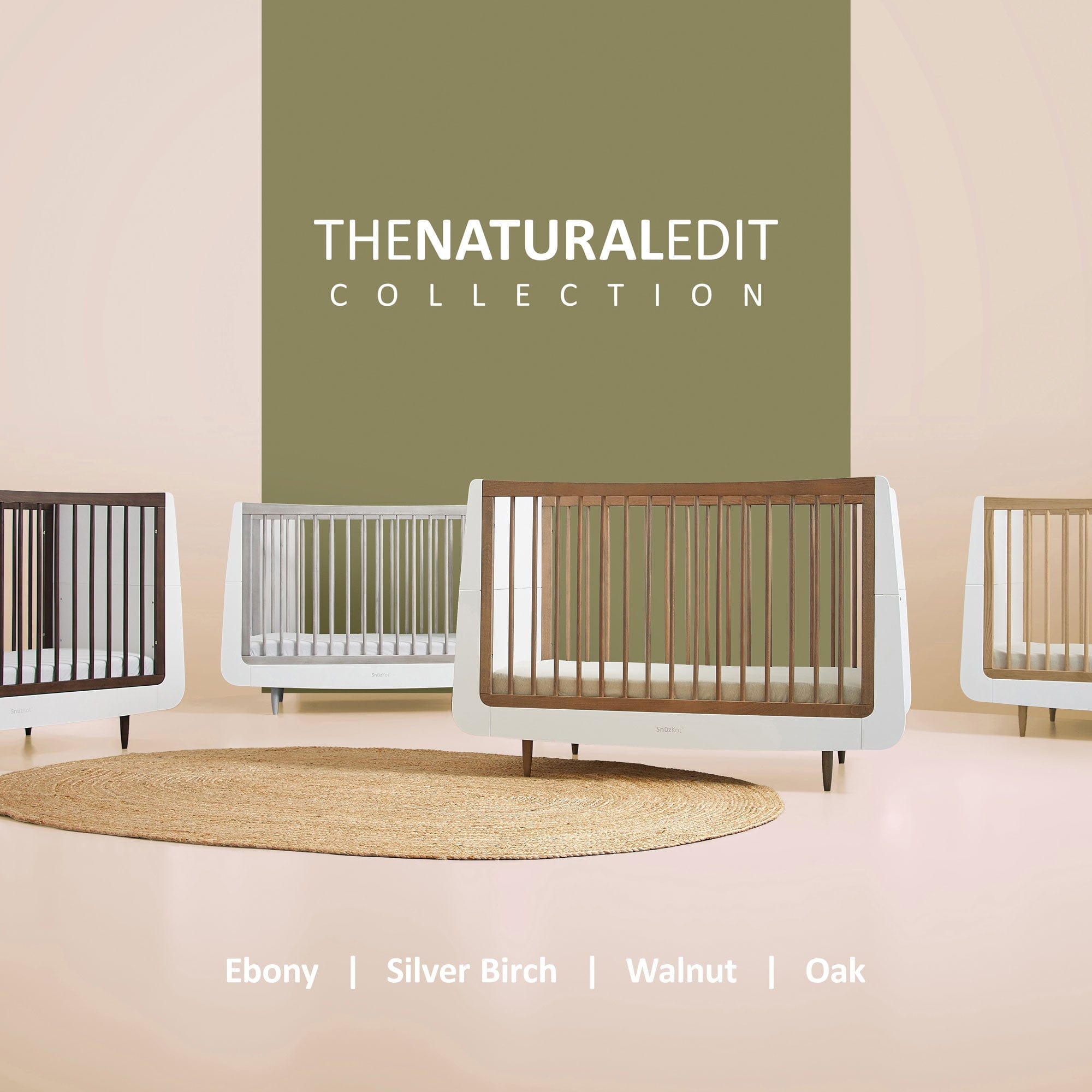 SnuzPod baby cot beds SnüzKot Skandi Cot Bed - Oak FN005NL