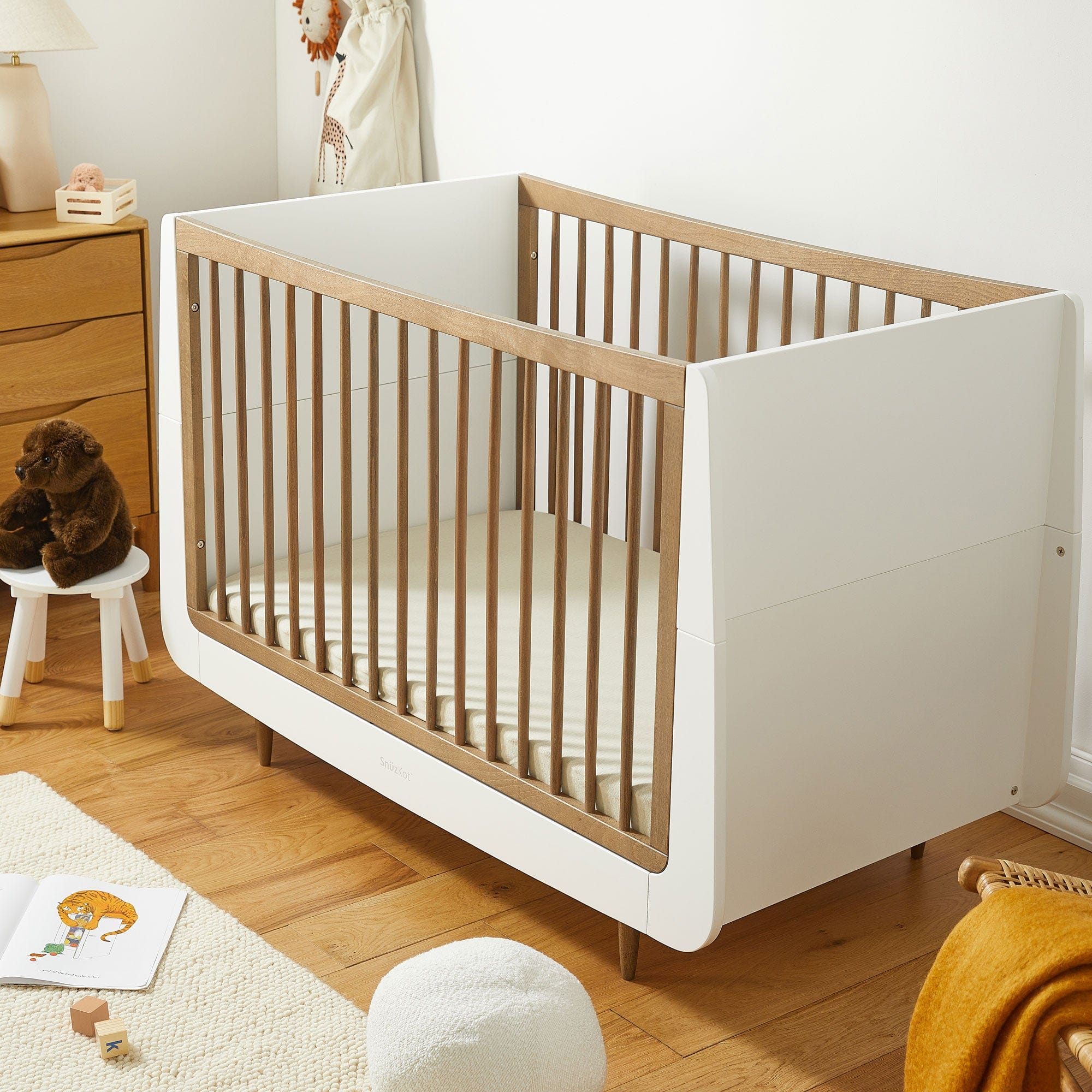 SnuzPod baby cot beds SnüzKot Skandi Cot Bed - Walnut FN005NN