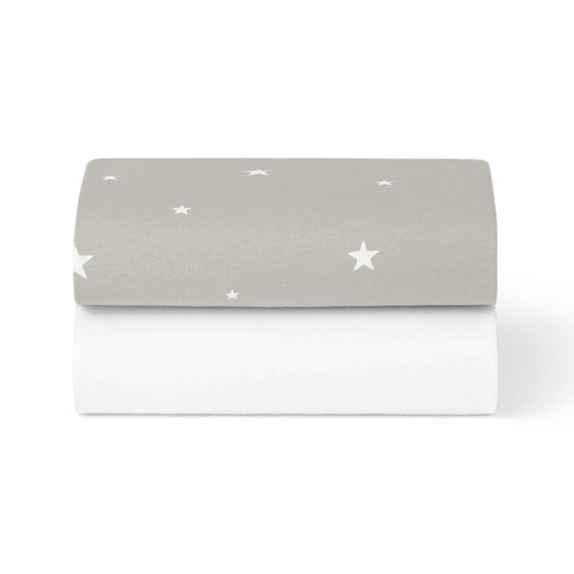SnuzPod cot sheets SnüzPod Fitted Crib Sheets 2pk - Grey Star BD028BR