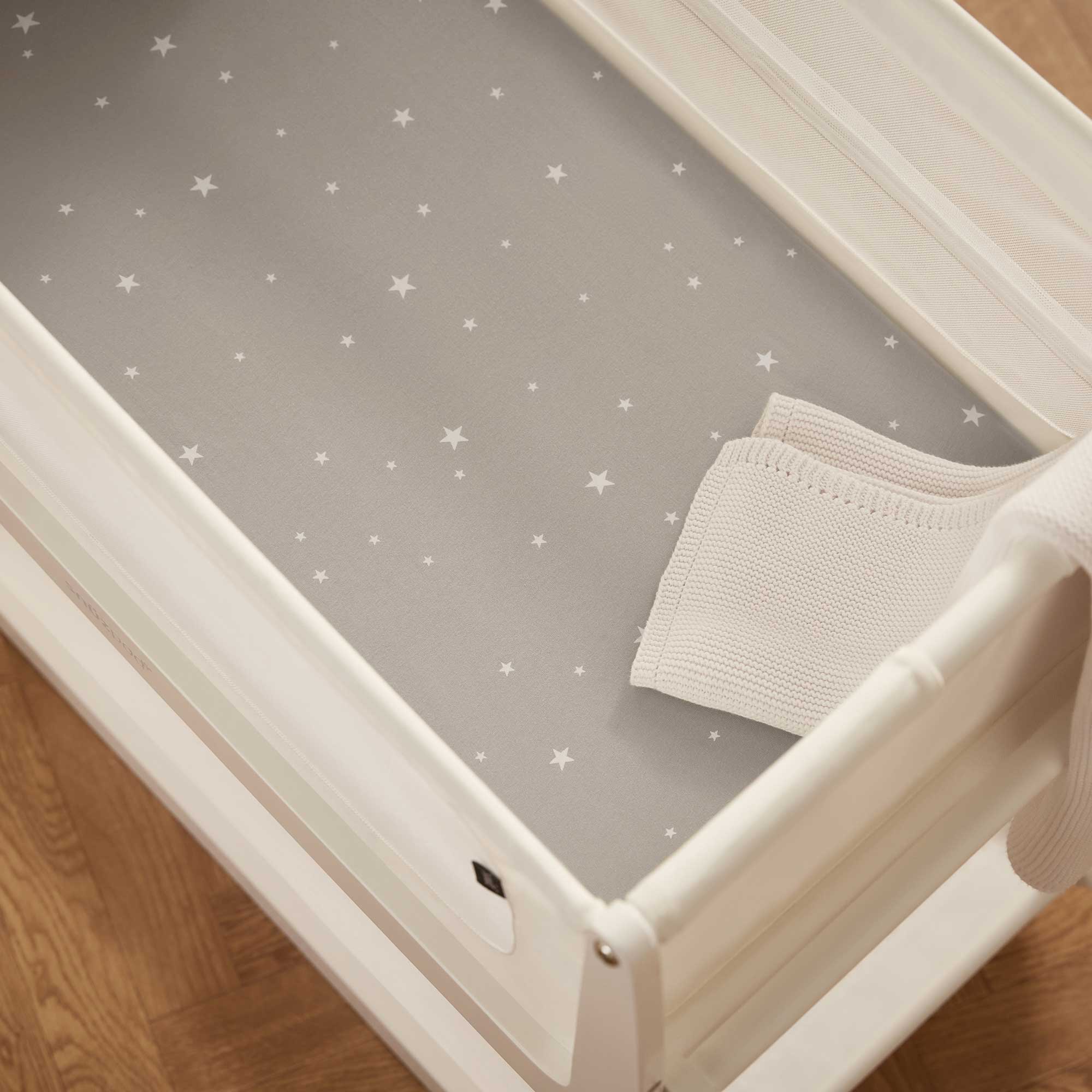 SnuzPod cot sheets SnüzPod Fitted Crib Sheets 2pk - Grey Star BD028BR
